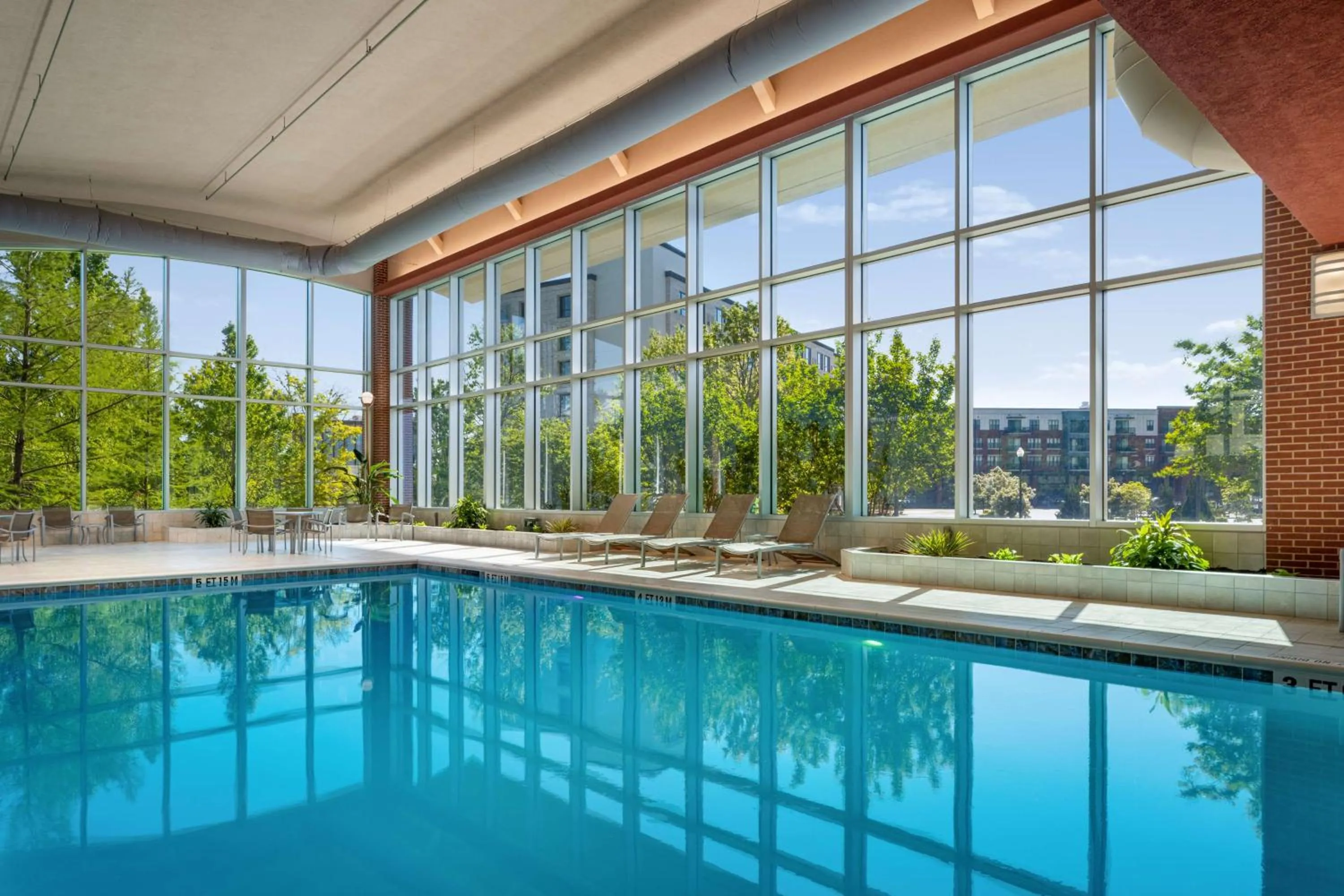 Pool view in Embassy Suites Huntsville