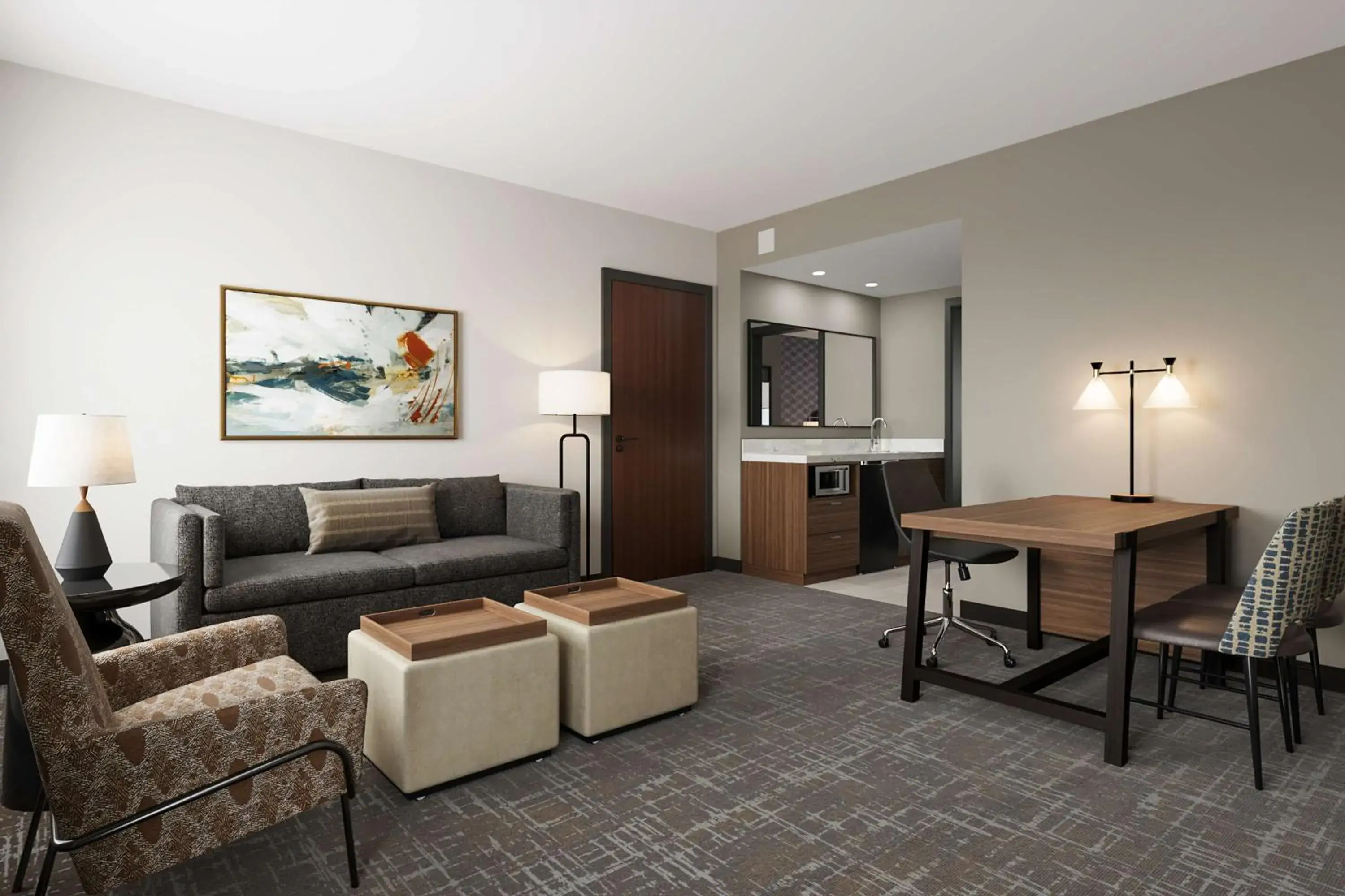 Living room in Embassy Suites Huntsville Living room in Embassy Suites Huntsville