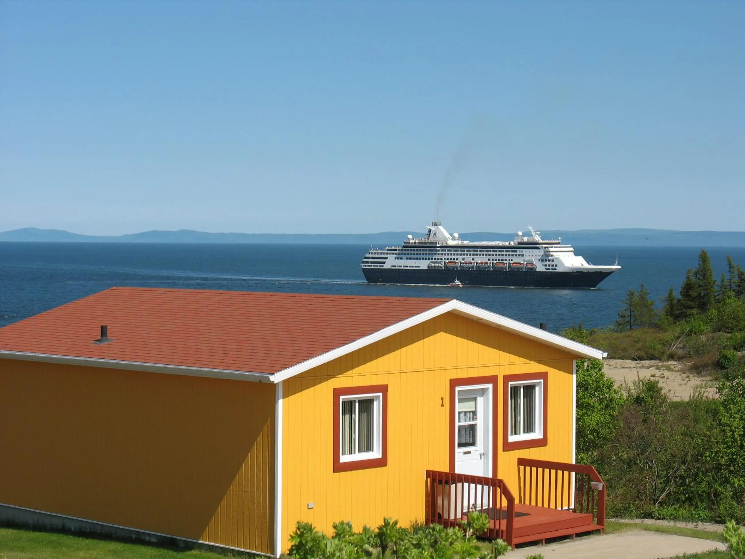 Sea view in Les Chalets au Bord de la Mer
