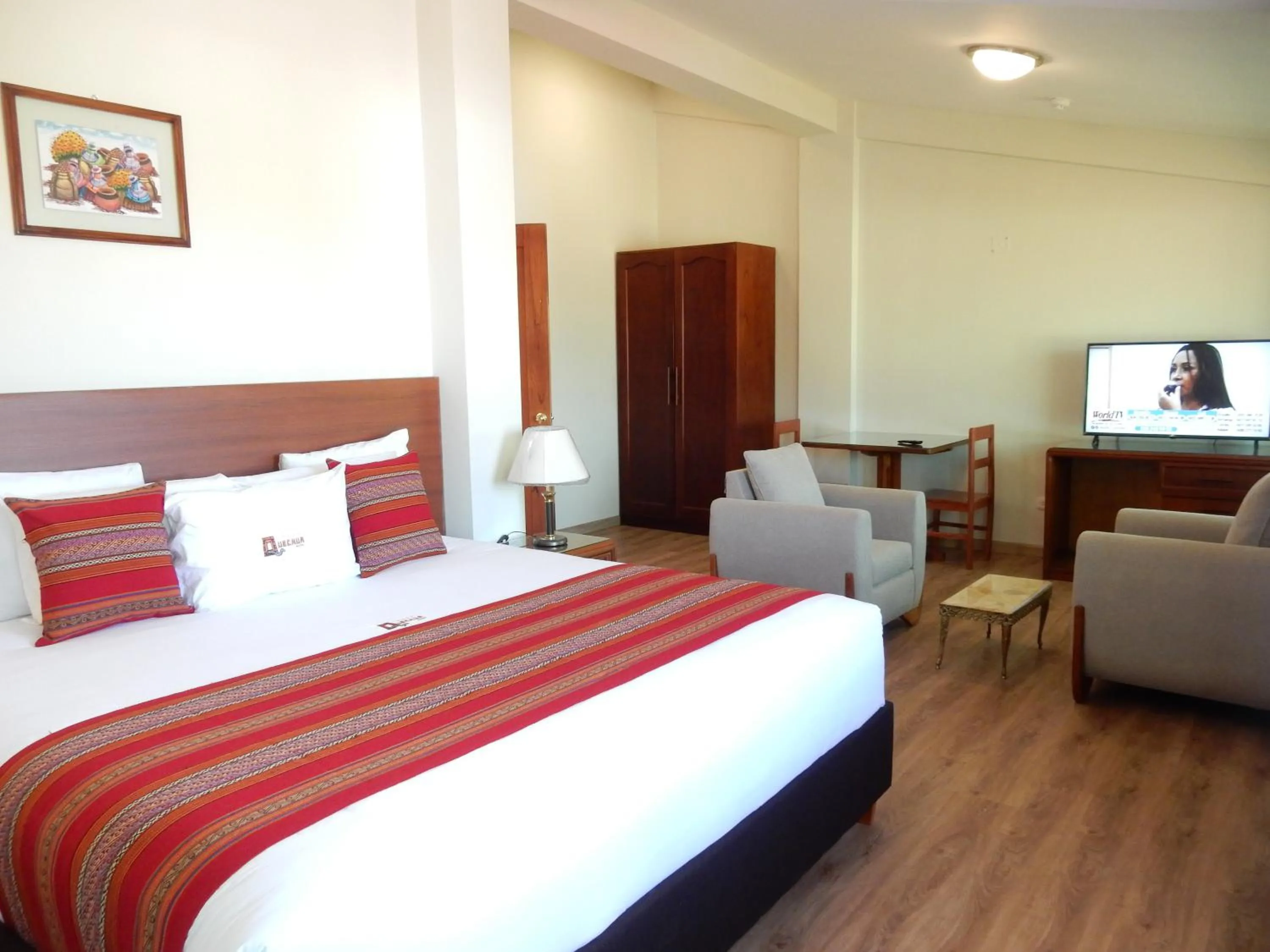 Bed in Quechua Plaza Hotel