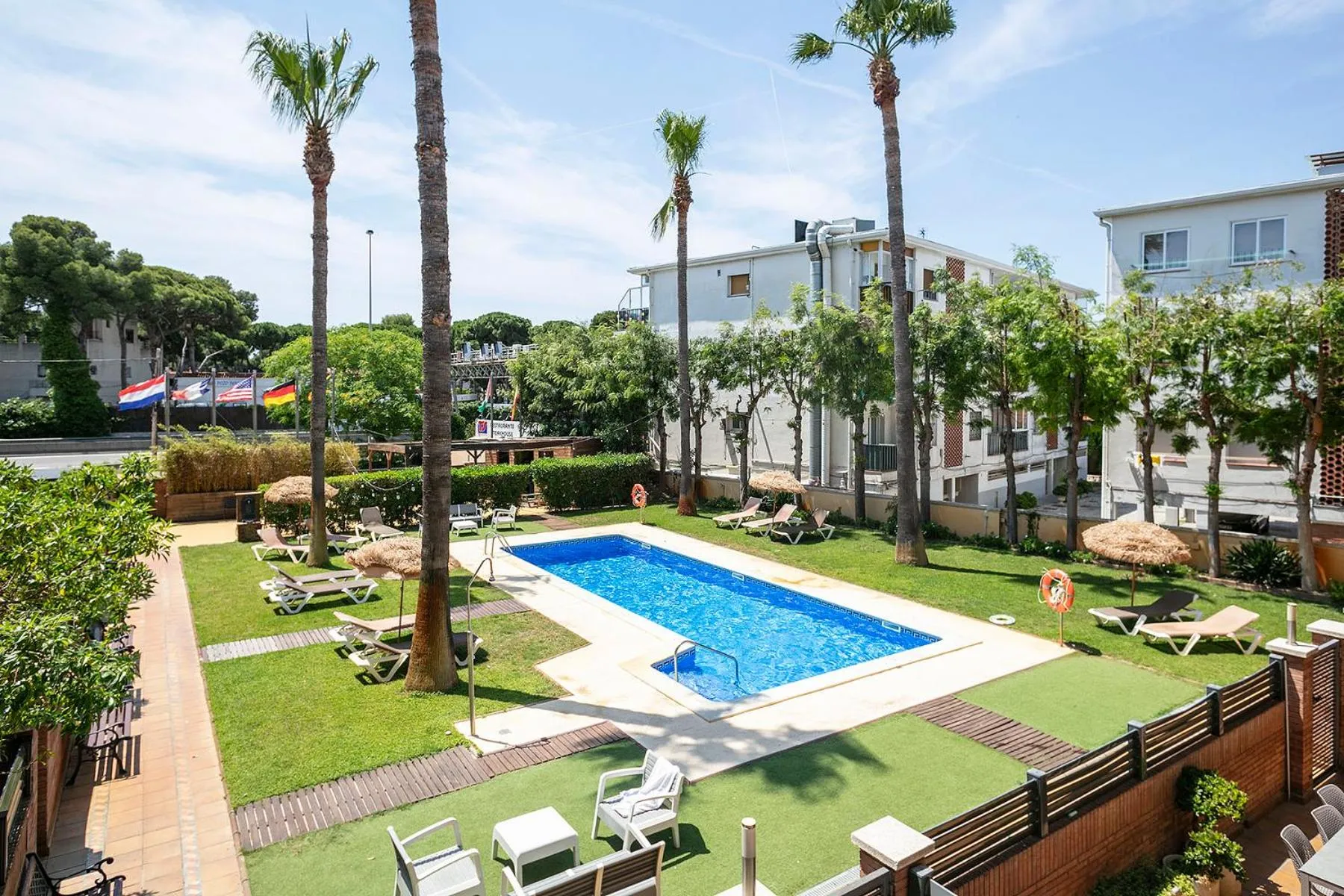 Garden view in Apartamentos Velor