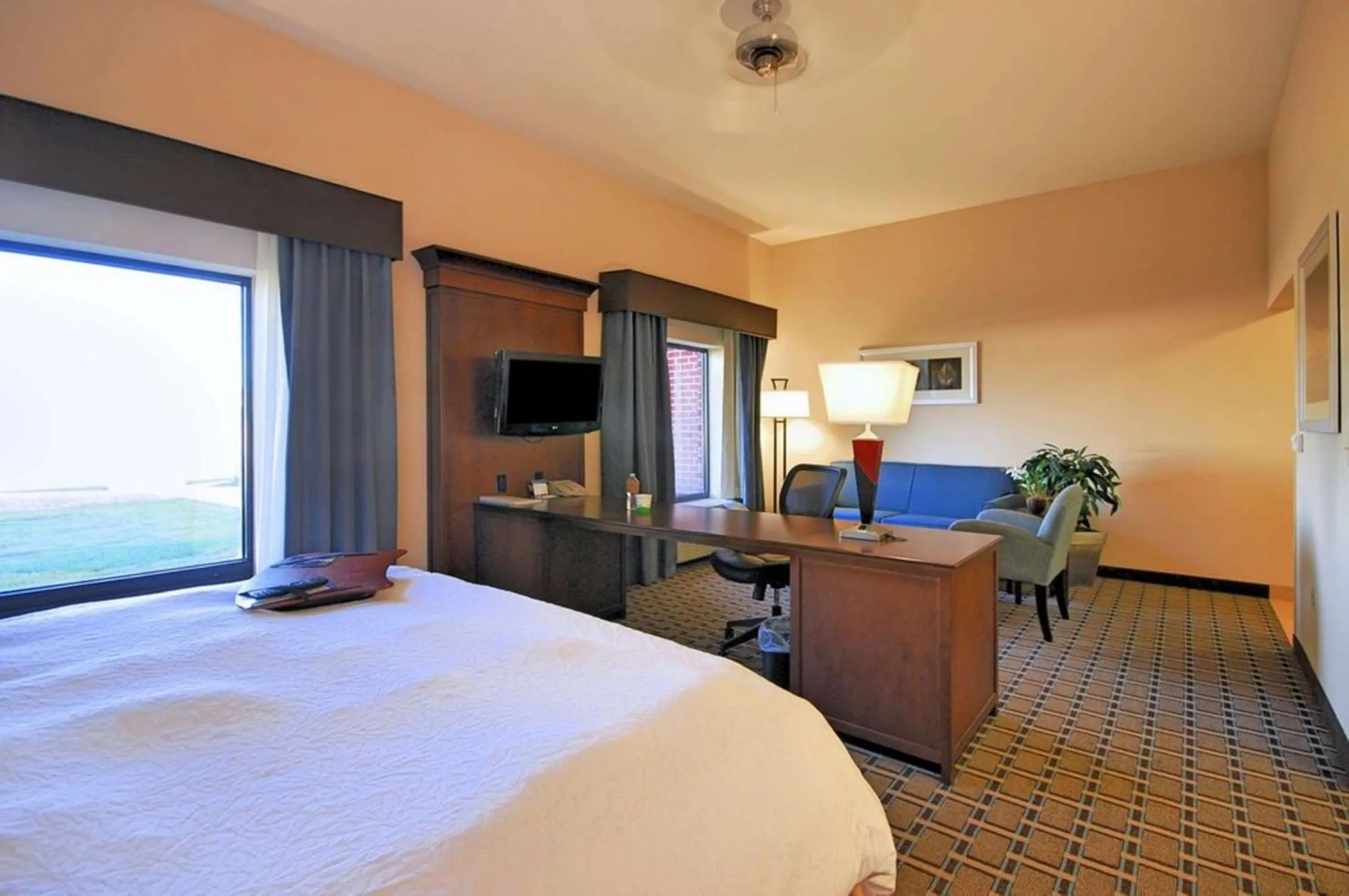 Bed in Hampton Inn and Suites New Iberia