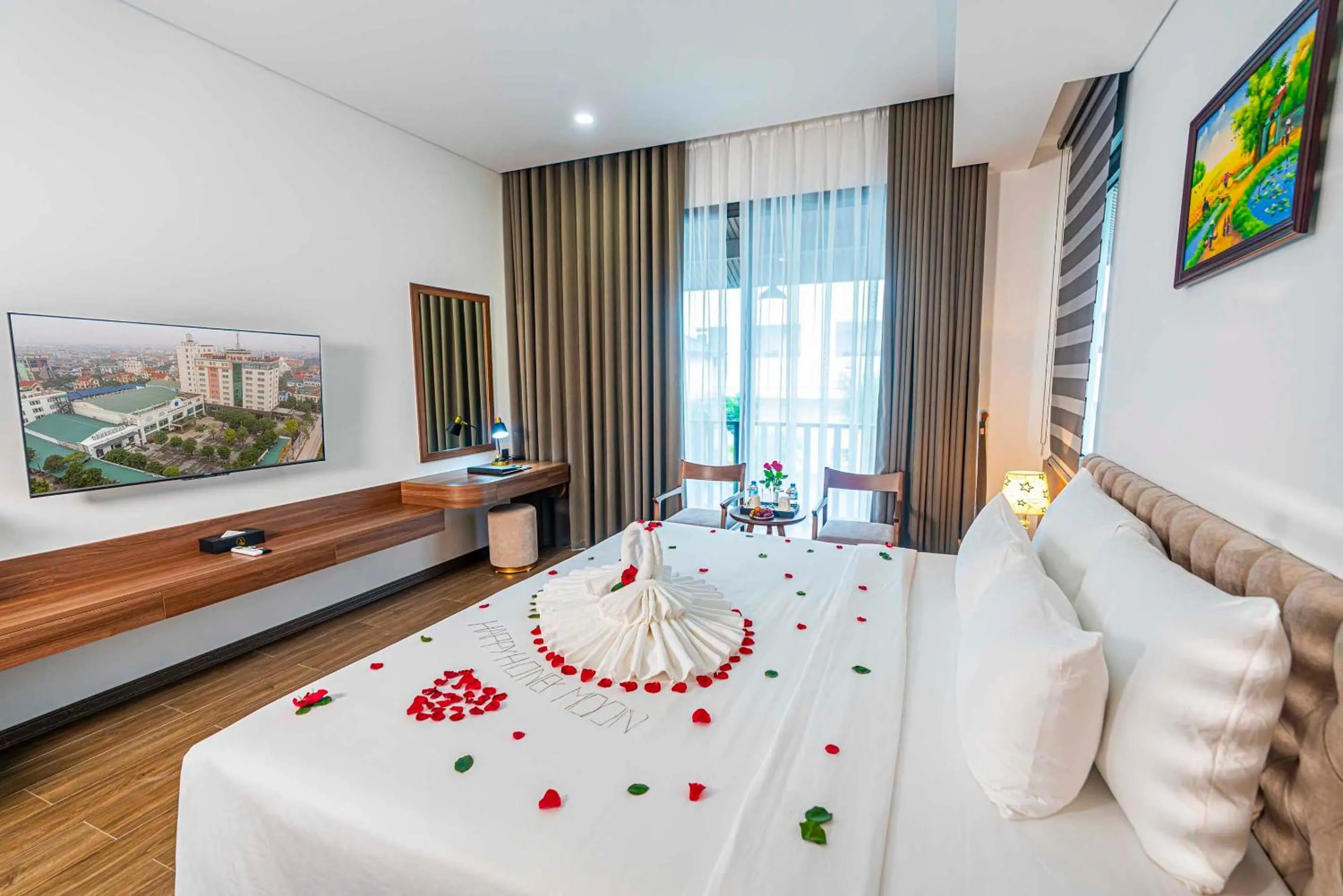 Living room in Hoang Son Peace Hotel