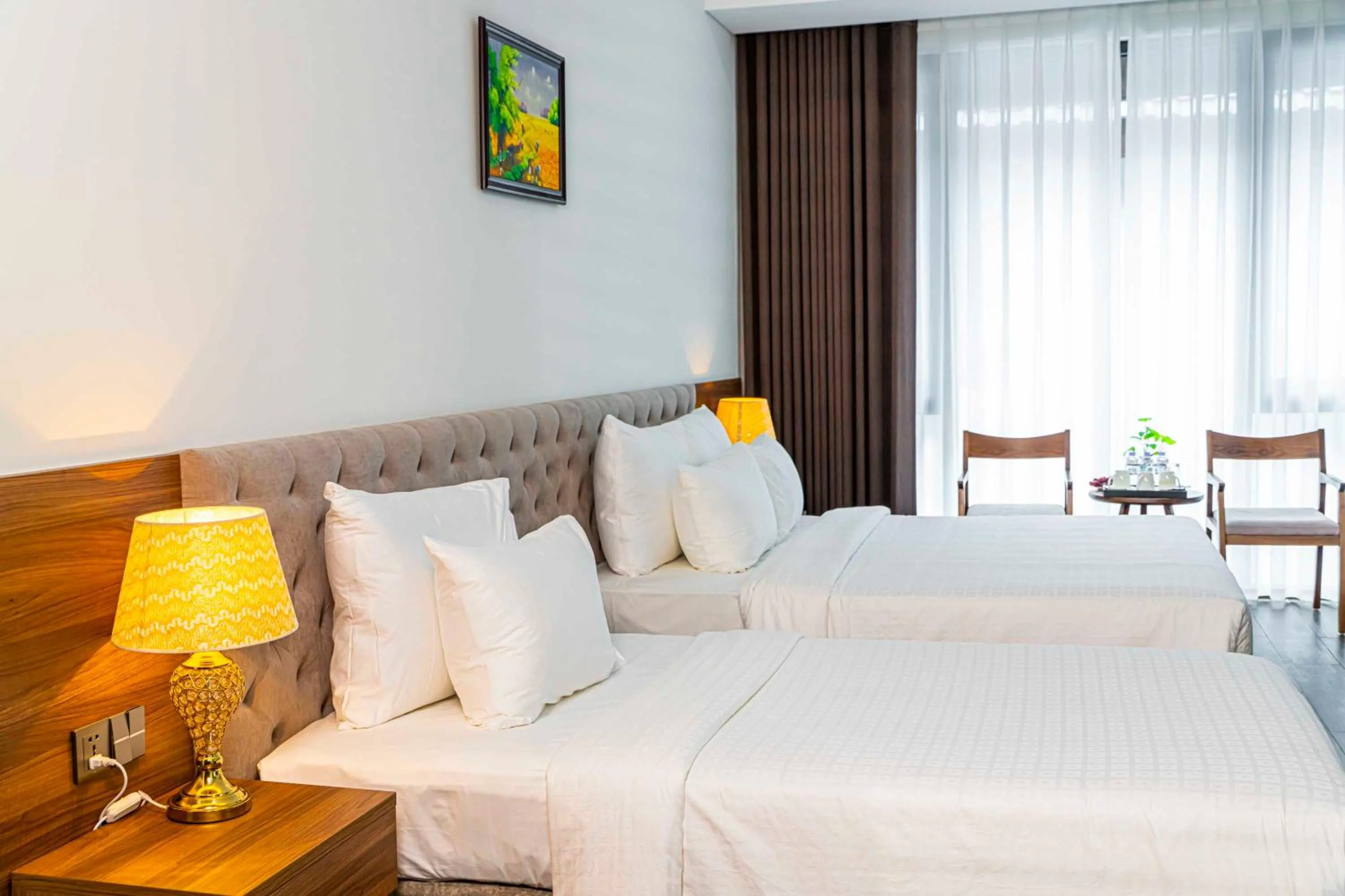 Bedroom, Bed in Hoang Son Peace Hotel