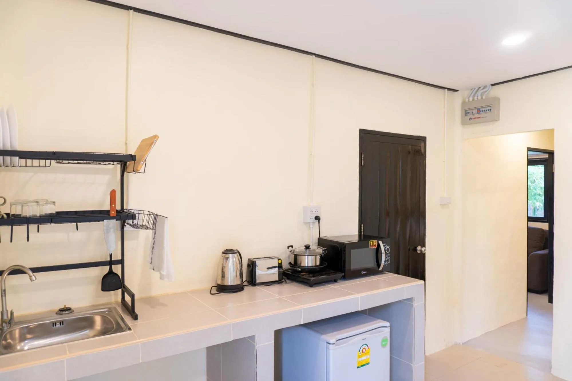 Kitchen or kitchenette in Mook Lanta Eco Resort