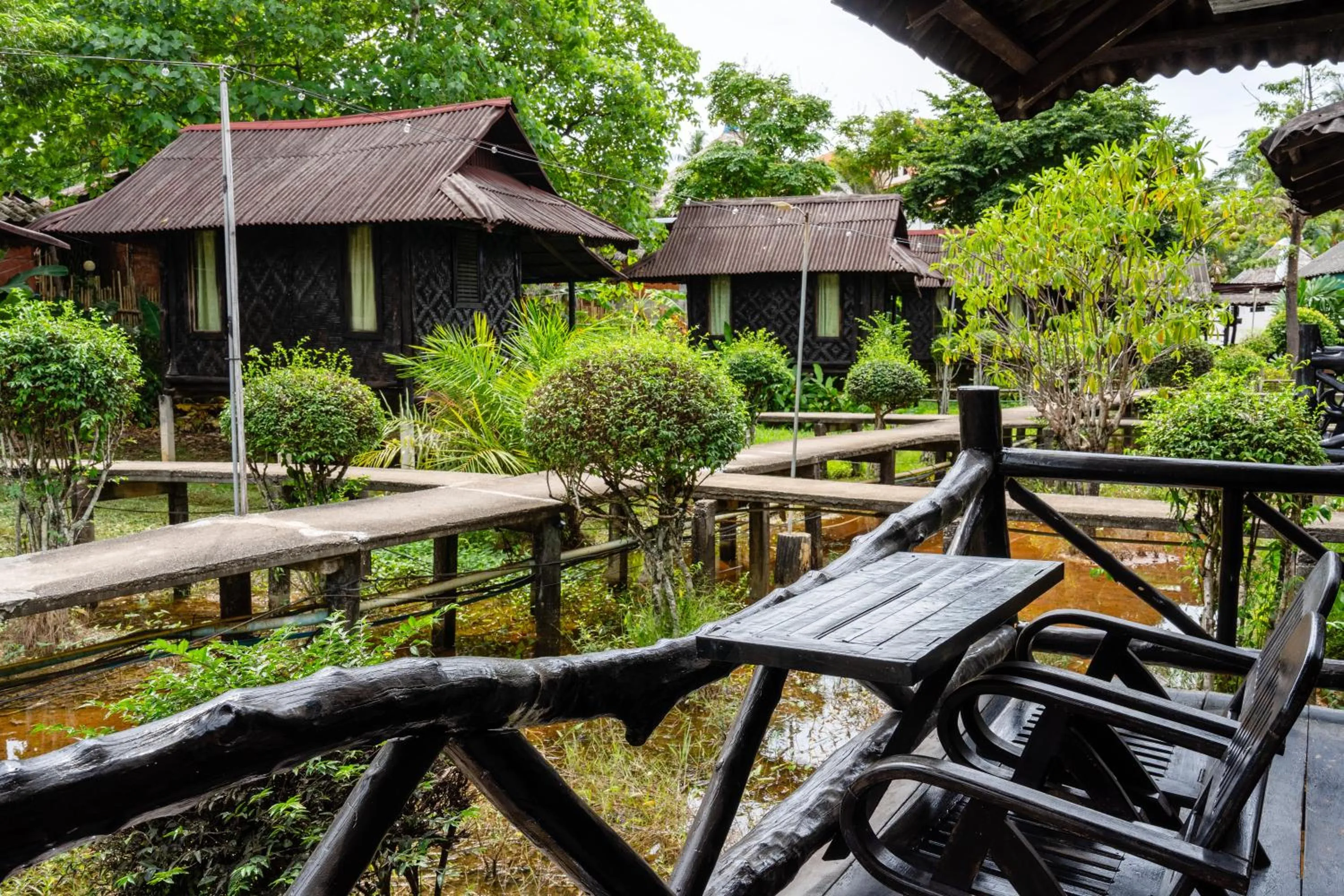 Patio in Mook Lanta Eco Resort