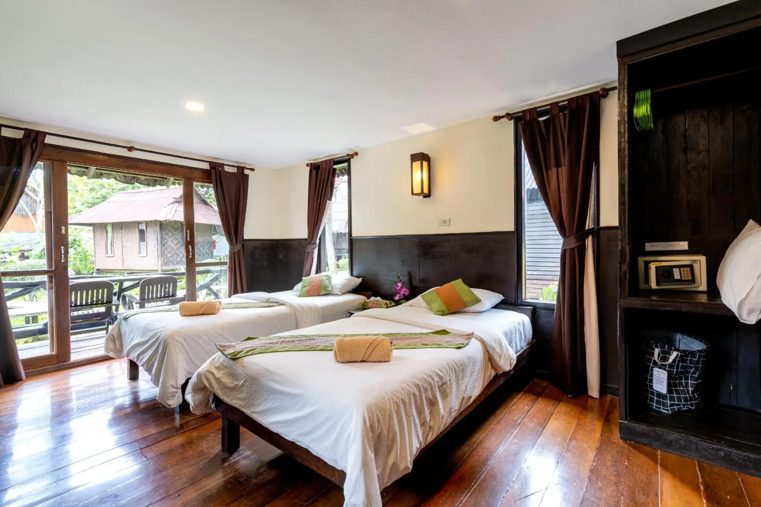 Deluxe Twin Room in Mook Lanta Eco Resort Deluxe Twin Room in Mook Lanta Eco Resort