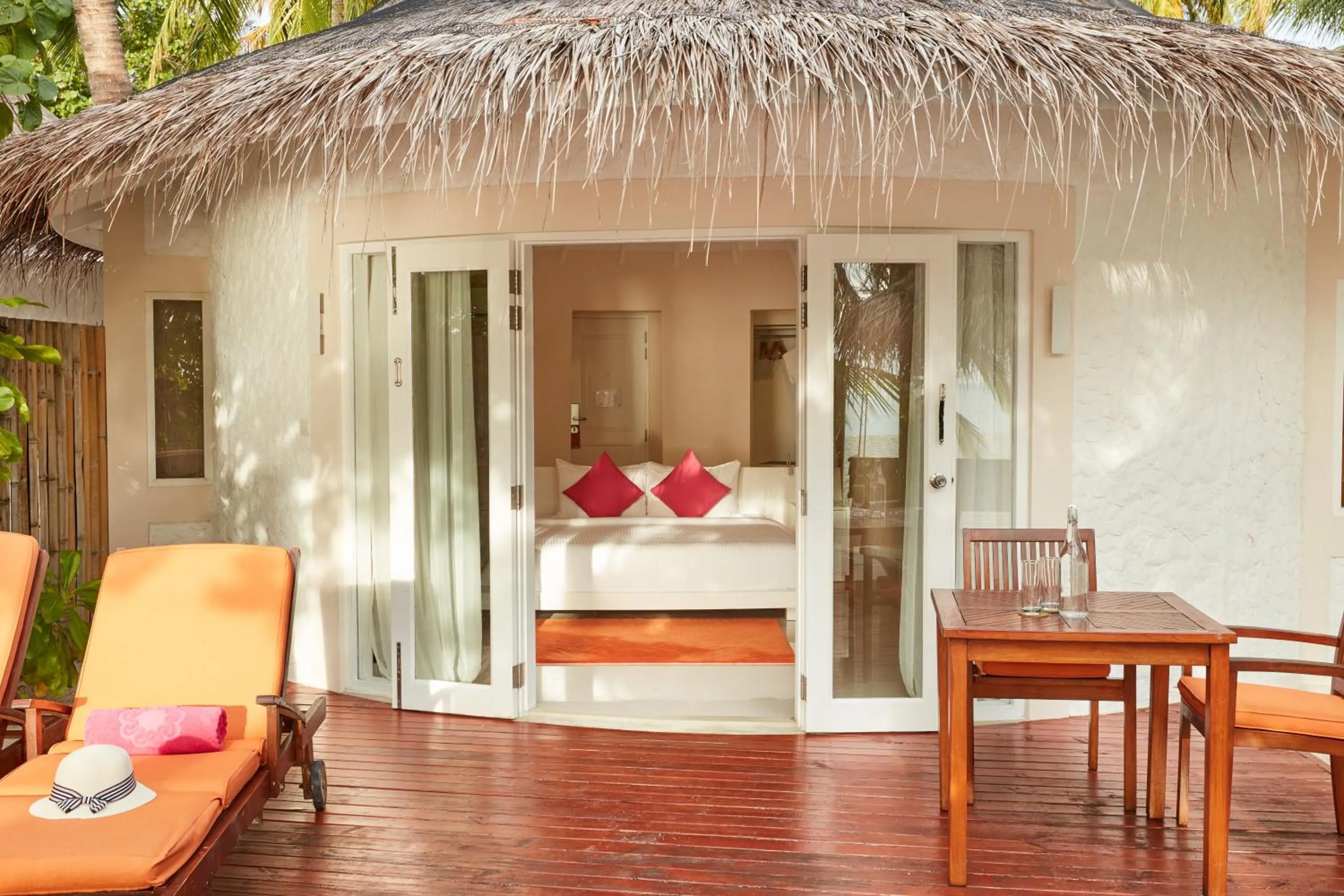 Bedroom in Sun Siyam Vilu Reef with Free Transfer