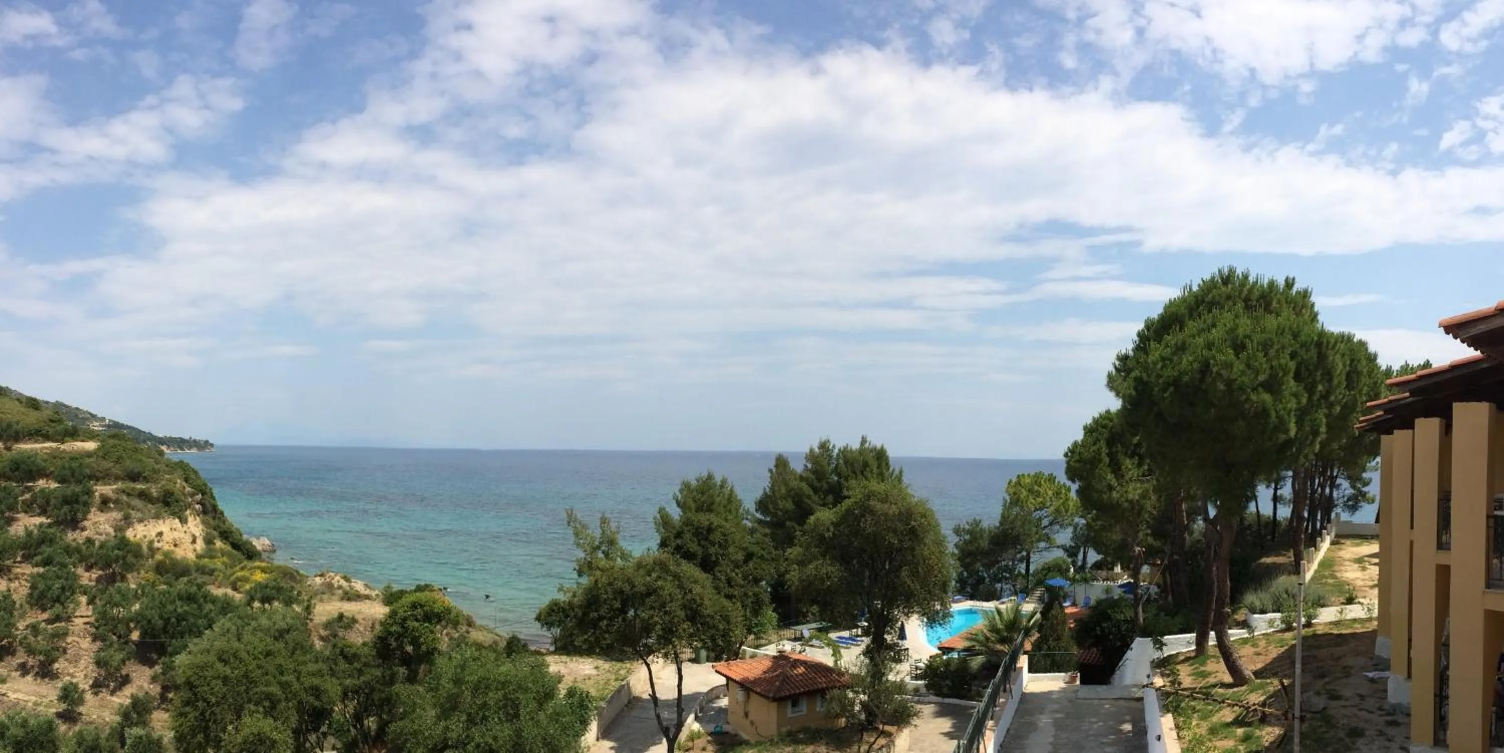 Pool view in Celia Apartments