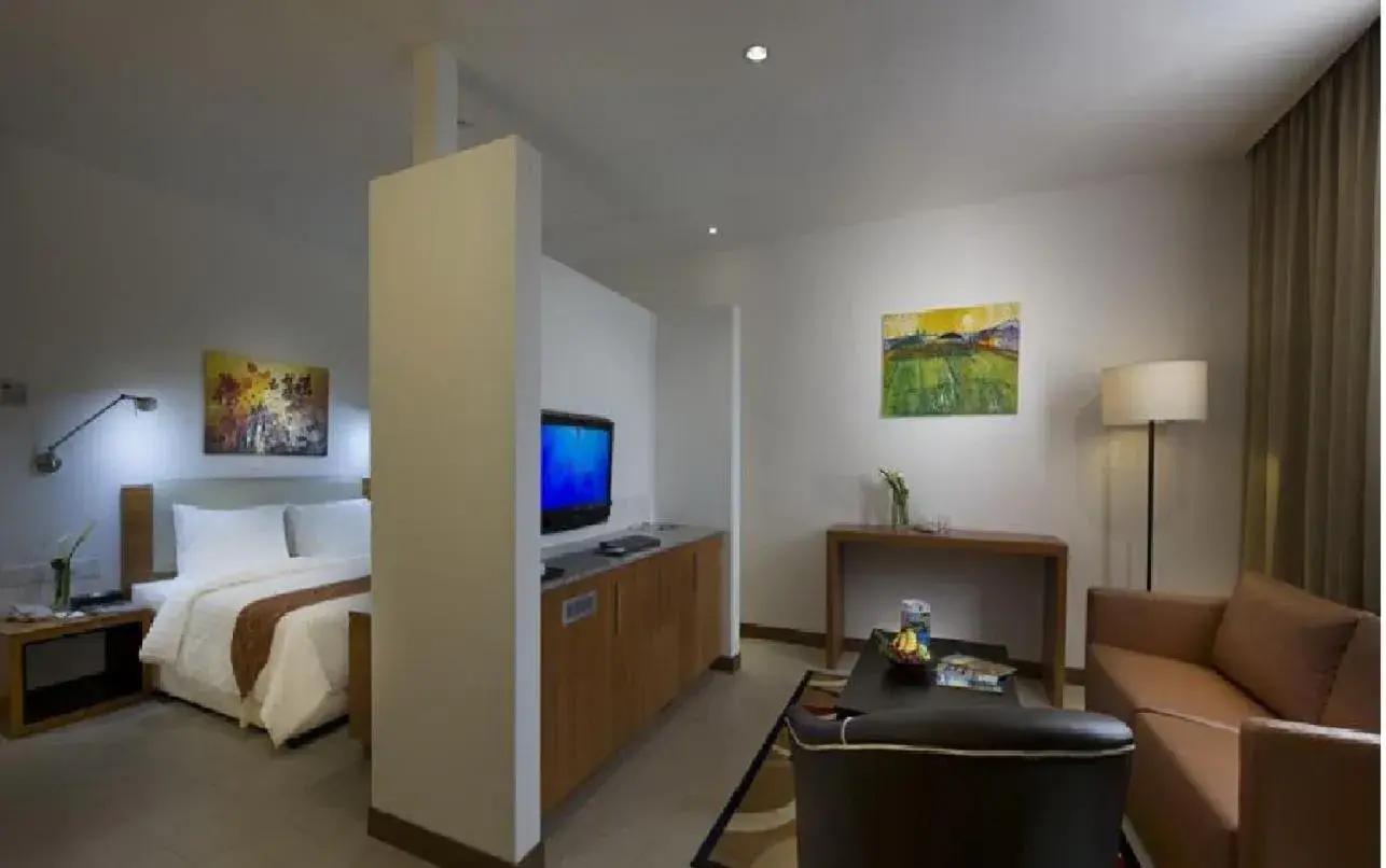 Bed in Gloria Swiss Hotel & Apartment Sandakan Bed in Gloria Swiss Hotel & Apartment Sandakan