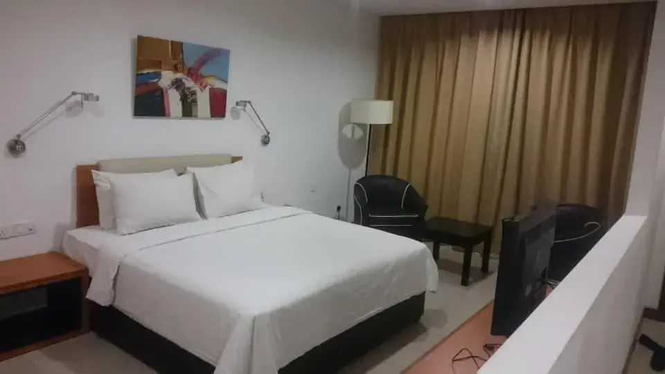 Bed in Gloria Swiss Hotel & Apartment Sandakan Bed in Gloria Swiss Hotel & Apartment Sandakan