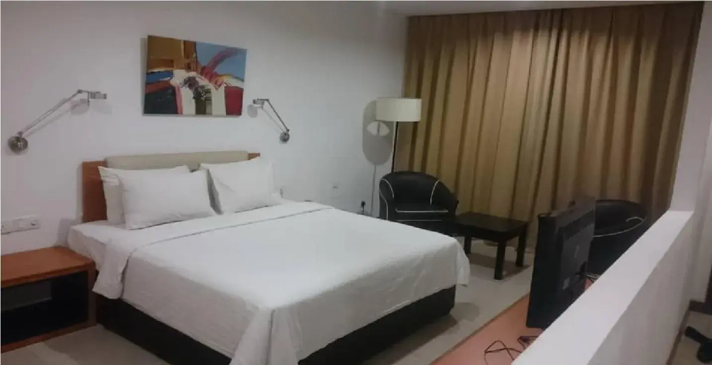Bed in Gloria Swiss Hotel & Apartment Sandakan Bed in Gloria Swiss Hotel & Apartment Sandakan
