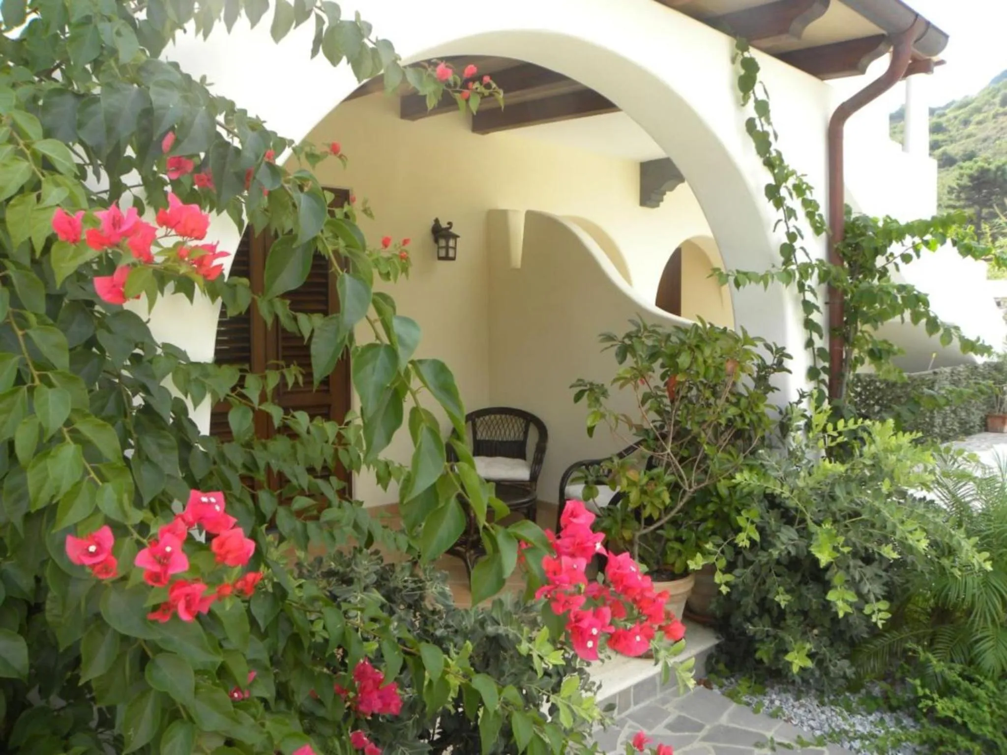 Patio in Hotel Borgo Eolie