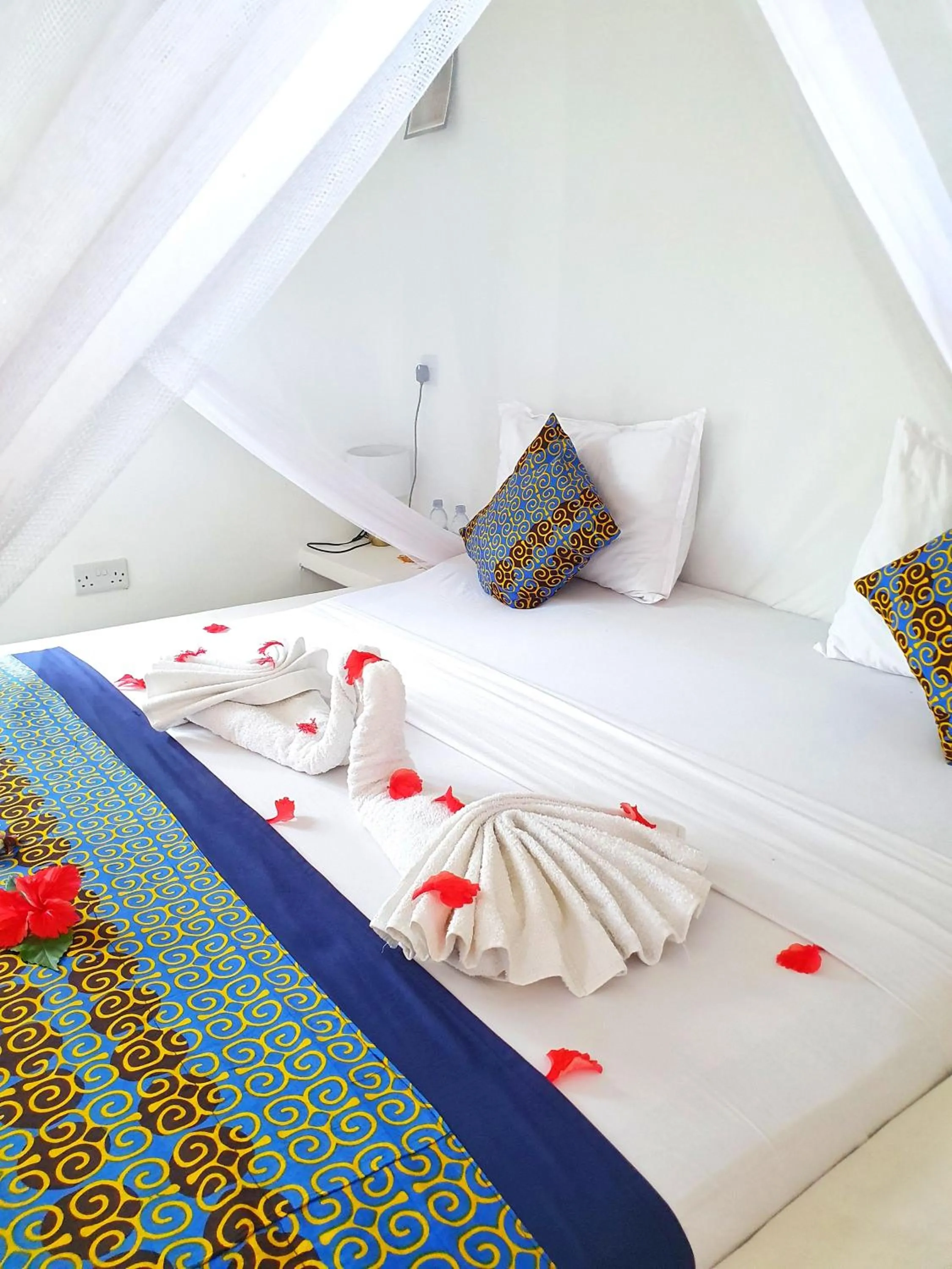 Bed in Blue Palm Zanzibar