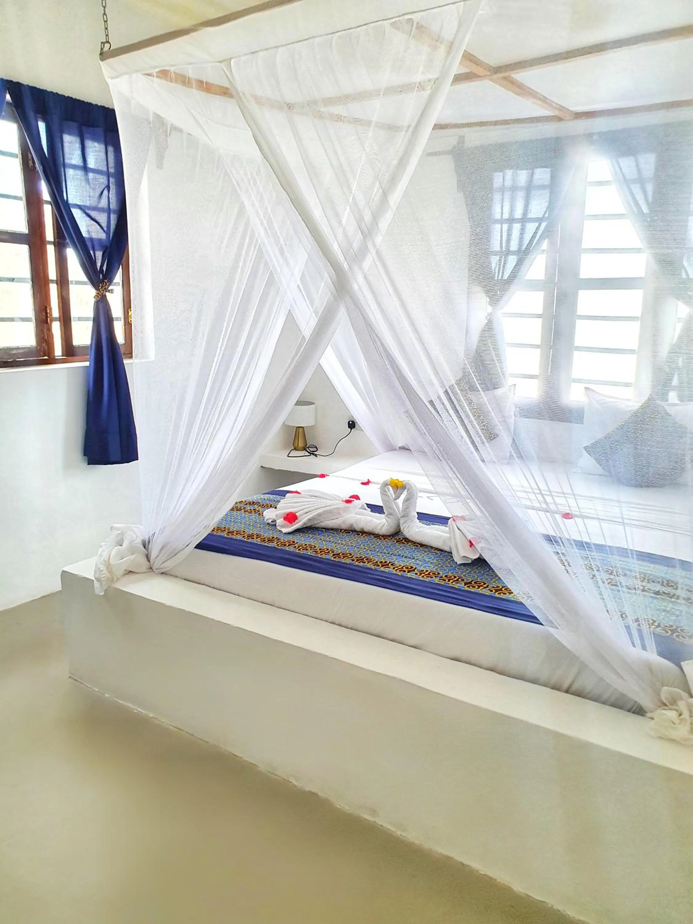 Bed in Blue Palm Zanzibar