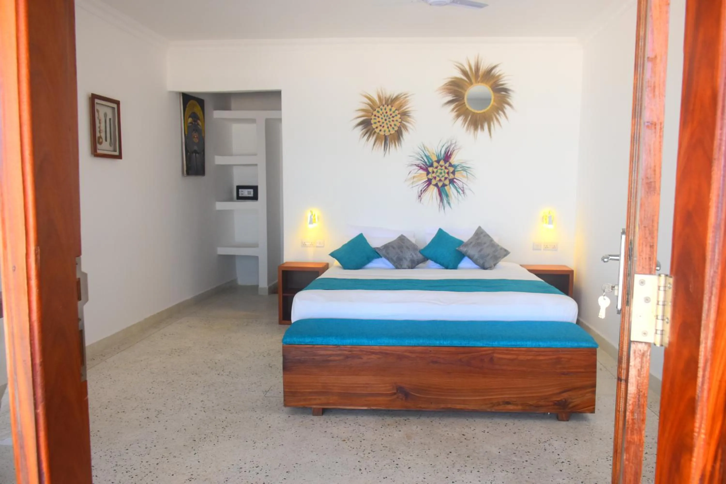 Bed in Blue Palm Zanzibar