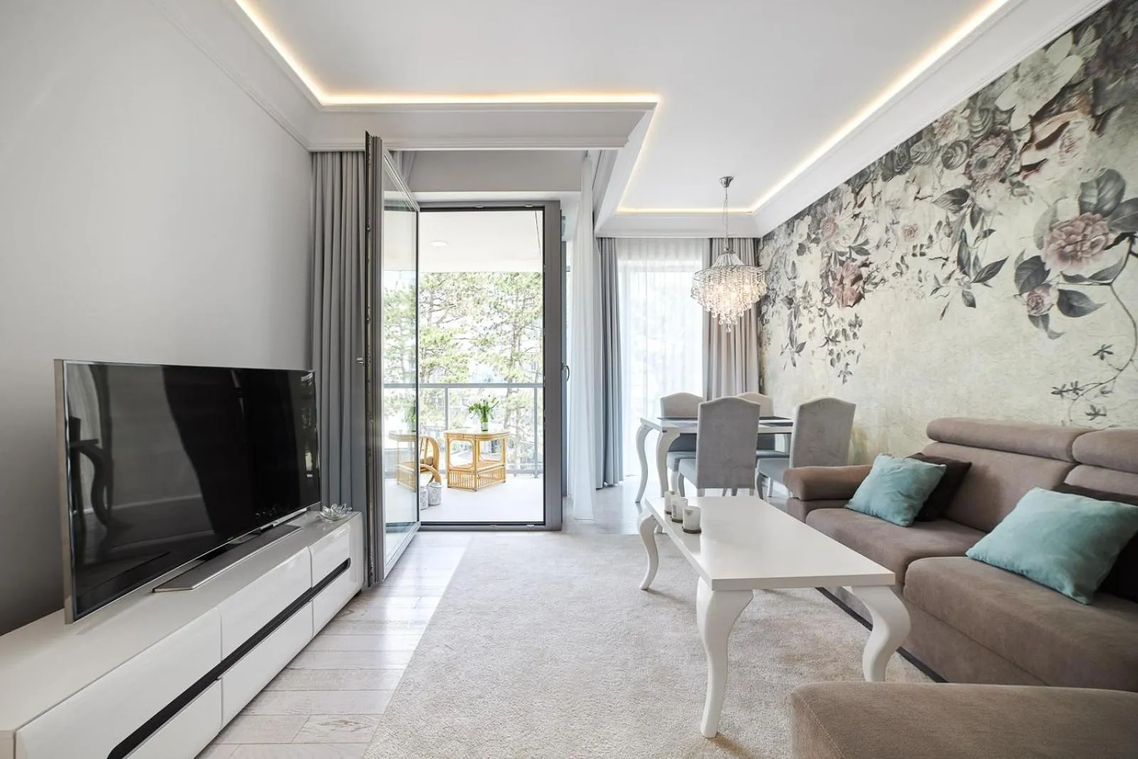 Living room in Dune Beach Resort