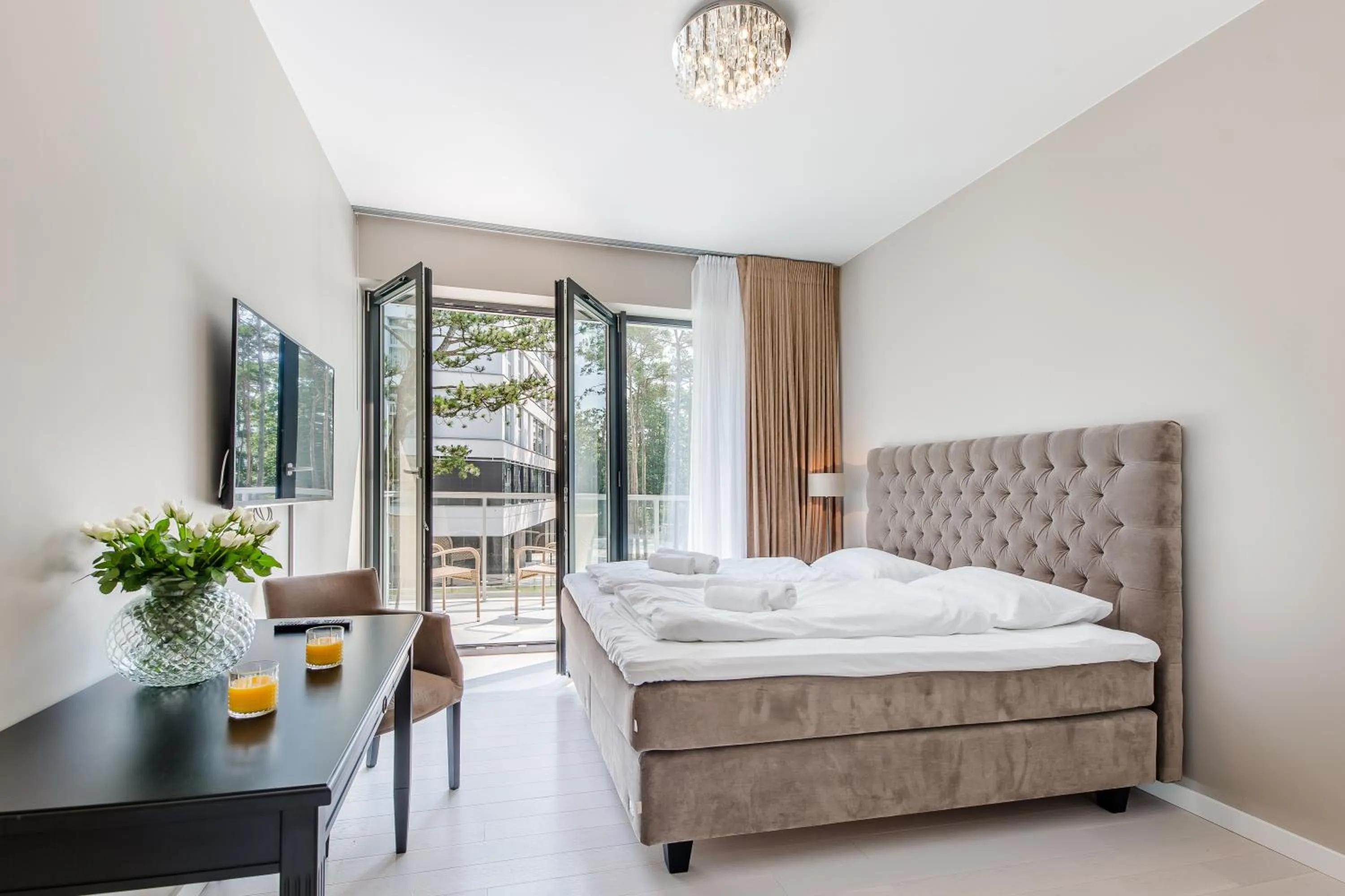 Bed in Dune Beach Resort