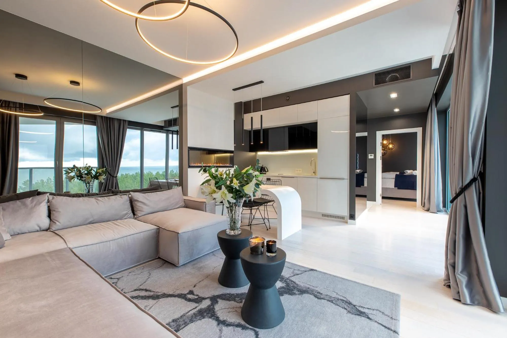 Living room in Dune Beach Resort