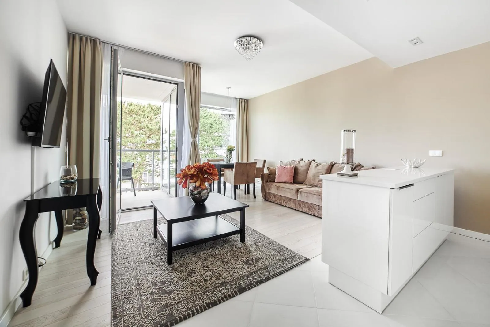 Living room in Dune Beach Resort