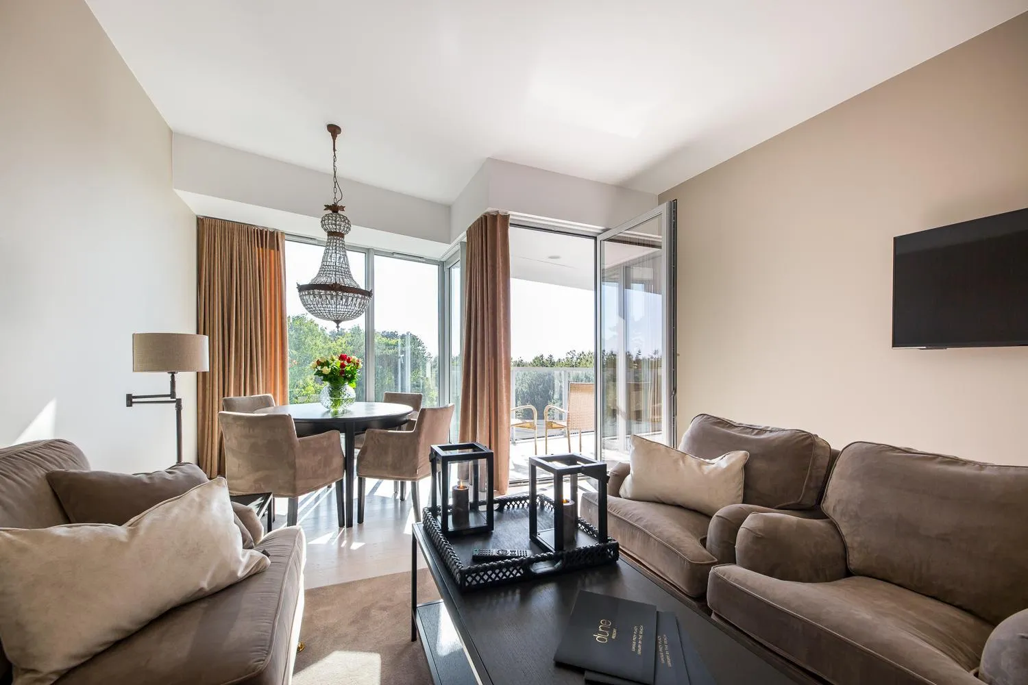 Living room in Dune Beach Resort