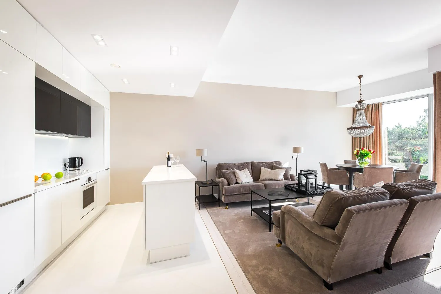 Living room in Dune Beach Resort