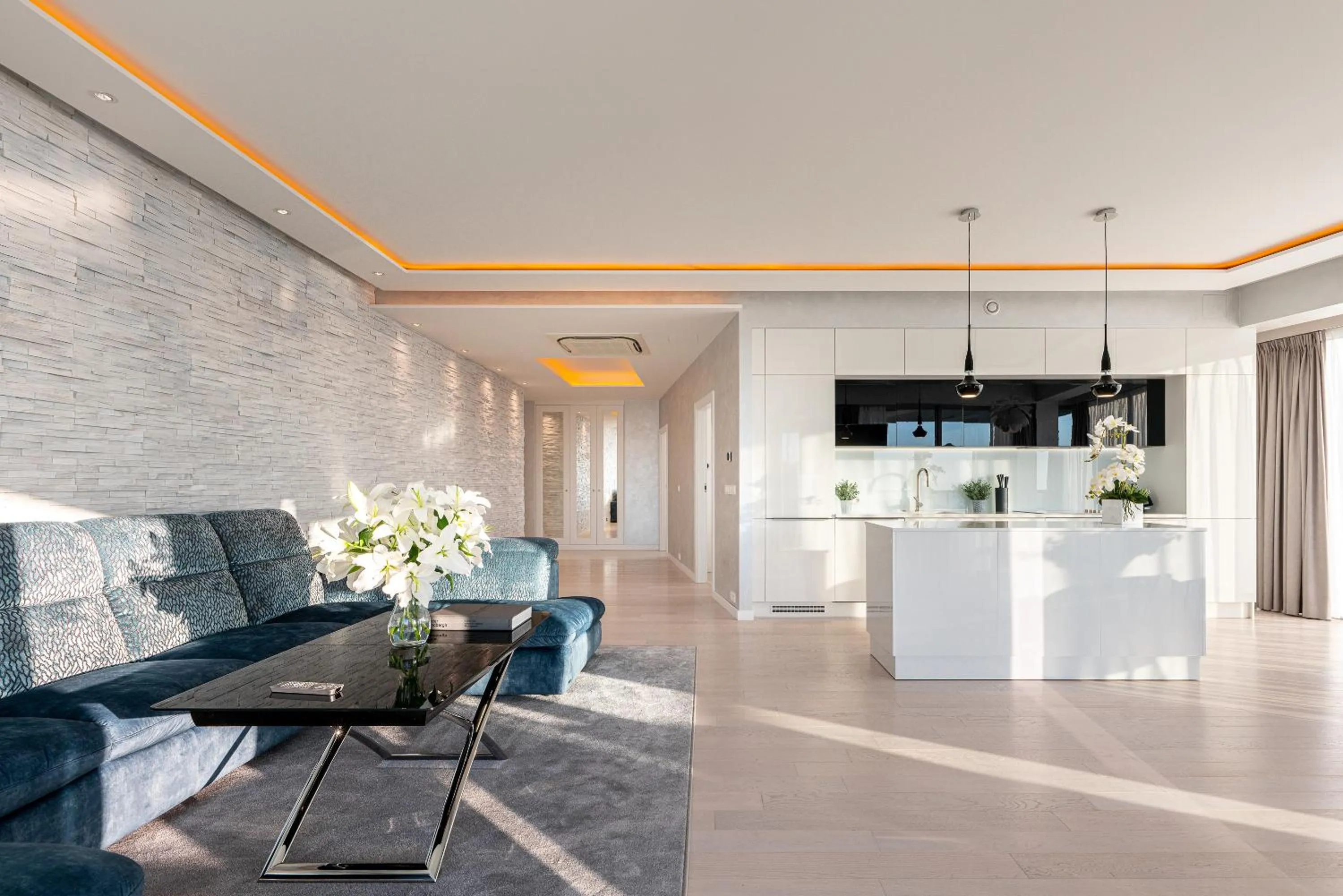 Living room in Dune Beach Resort