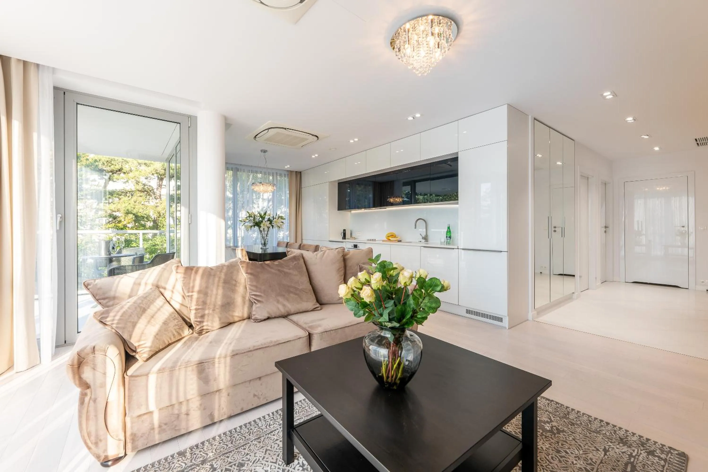 Living room in Dune Beach Resort