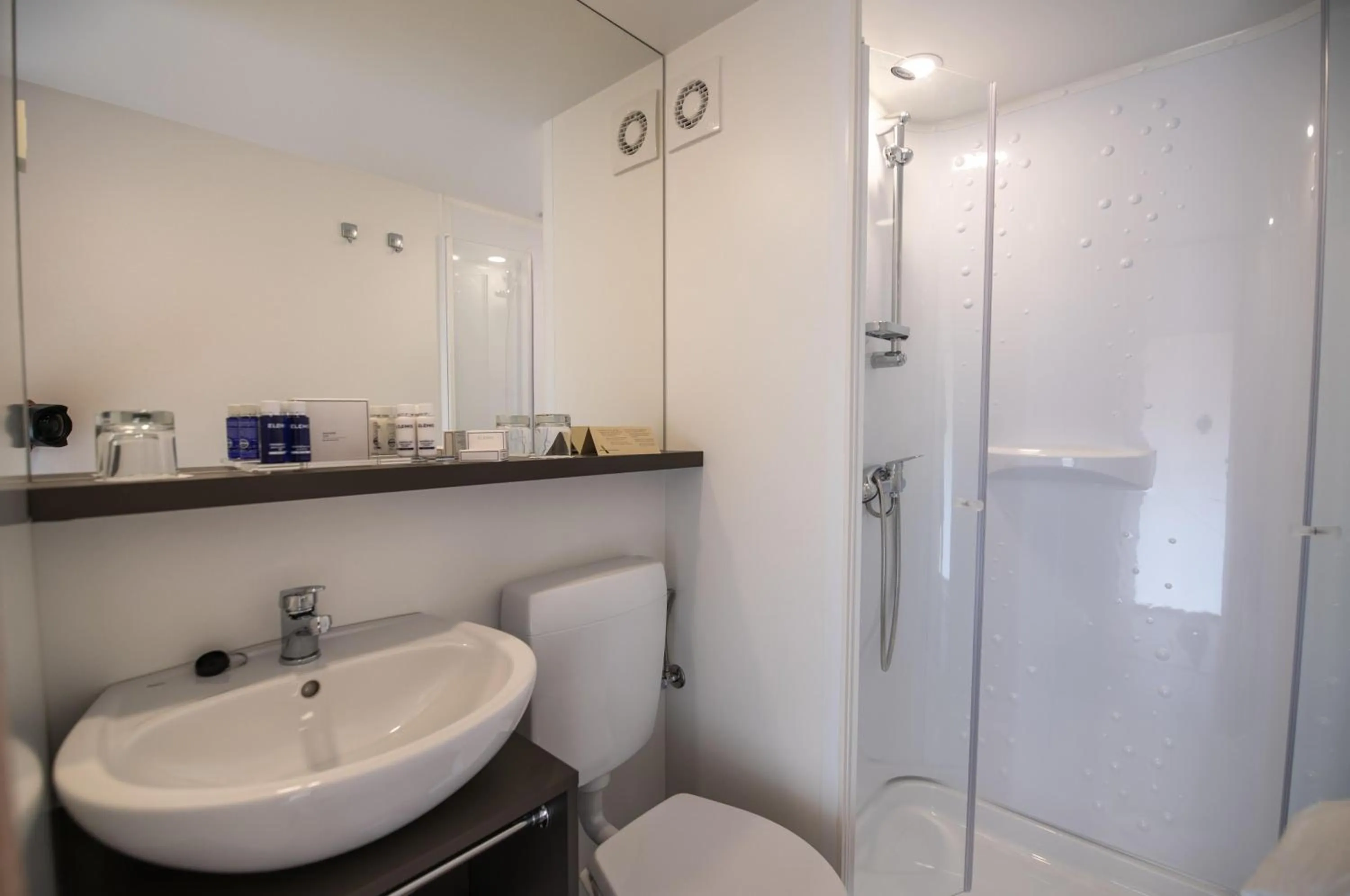 Shower in Arena One 99 Glamping