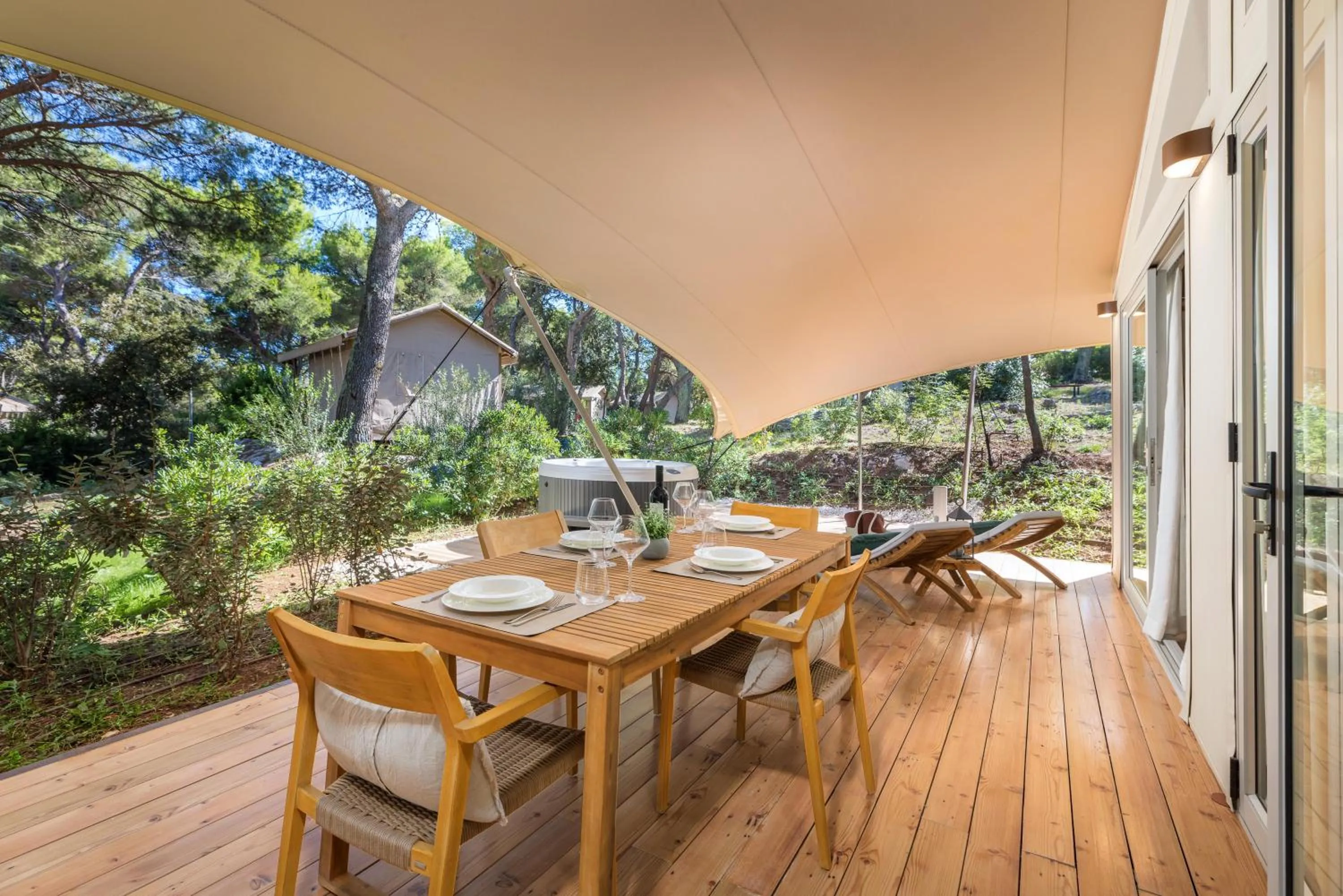 Balcony/Terrace in Arena One 99 Glamping