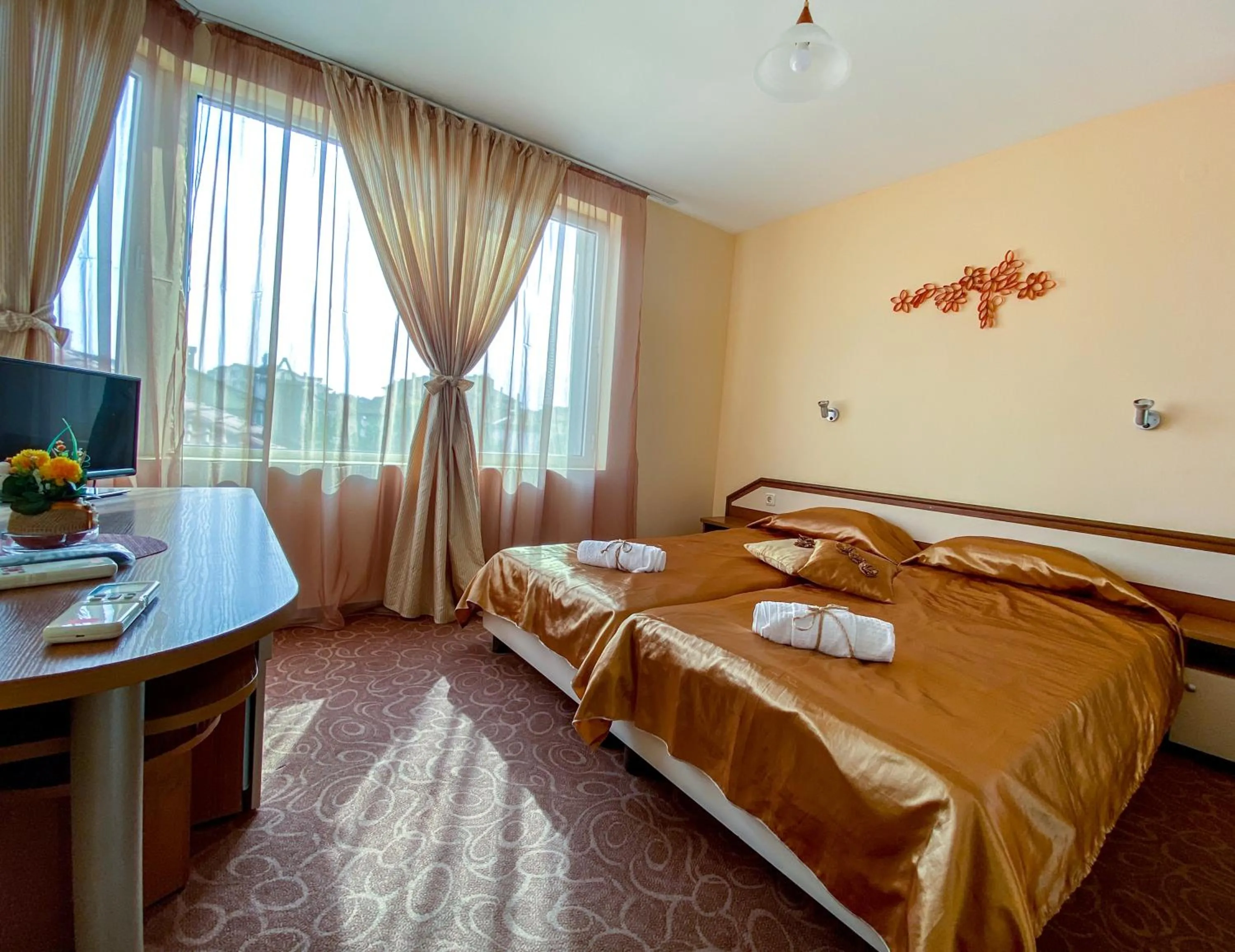 Bed in Vanessa Family Hotel