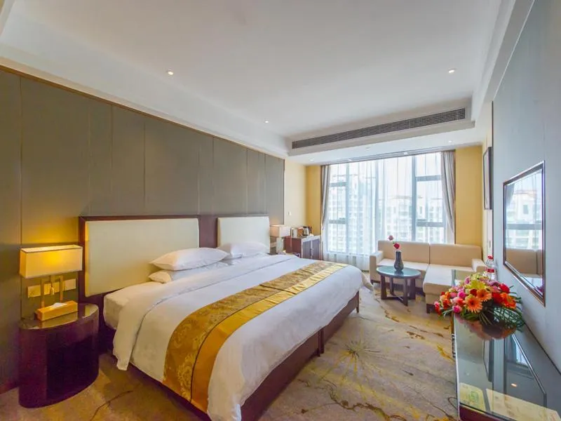 Bed in Vienna International Hotel Diecai Wanda High Speed ​​Rail Station