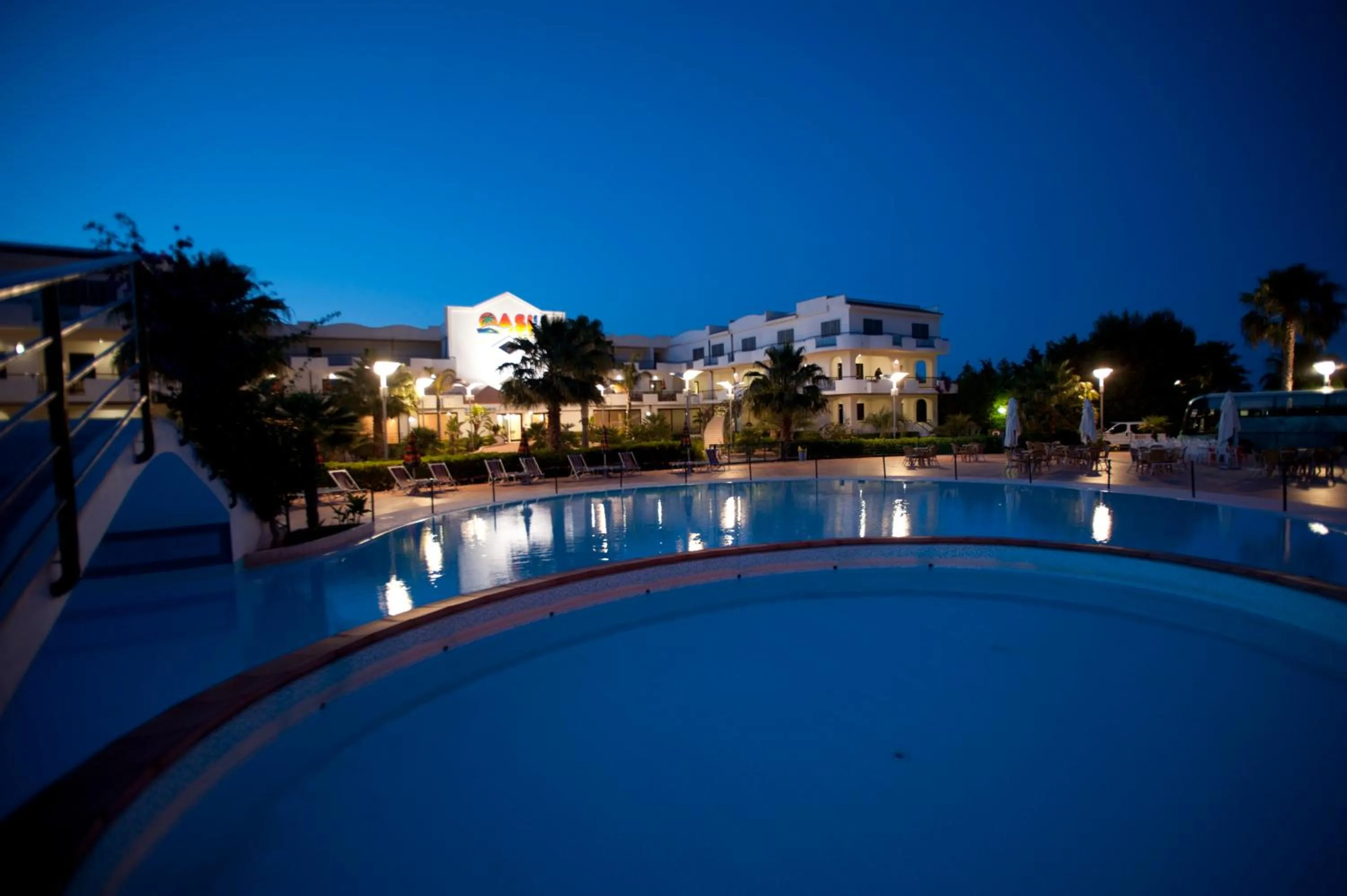 Pool view in Oasiclub Hotel
