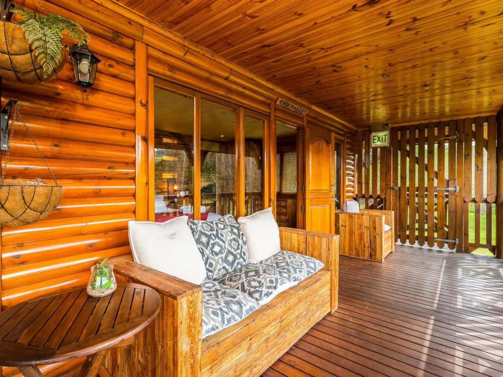 Seating area in The Log Collective