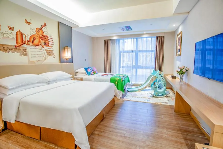 Bed in Vienna International Hotel Guangdong Zhengjiang Renming Avenue Middle Road