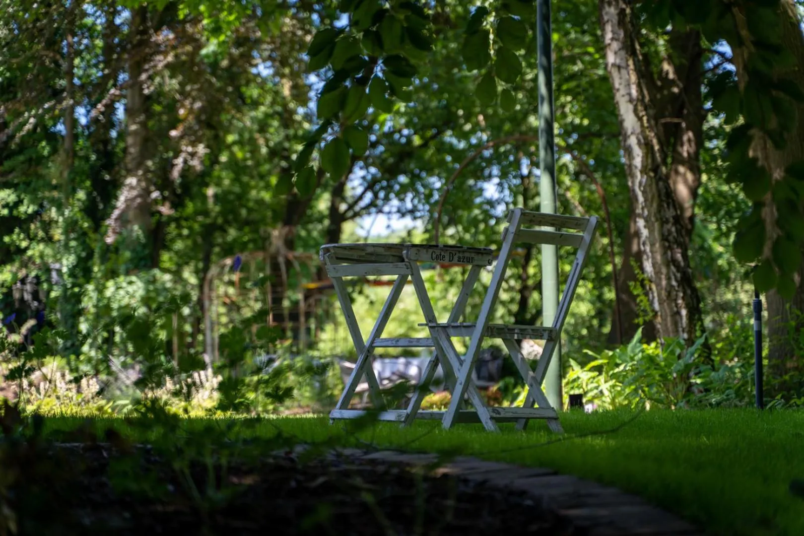 Garden in Hotel Au Nom De Dieu
