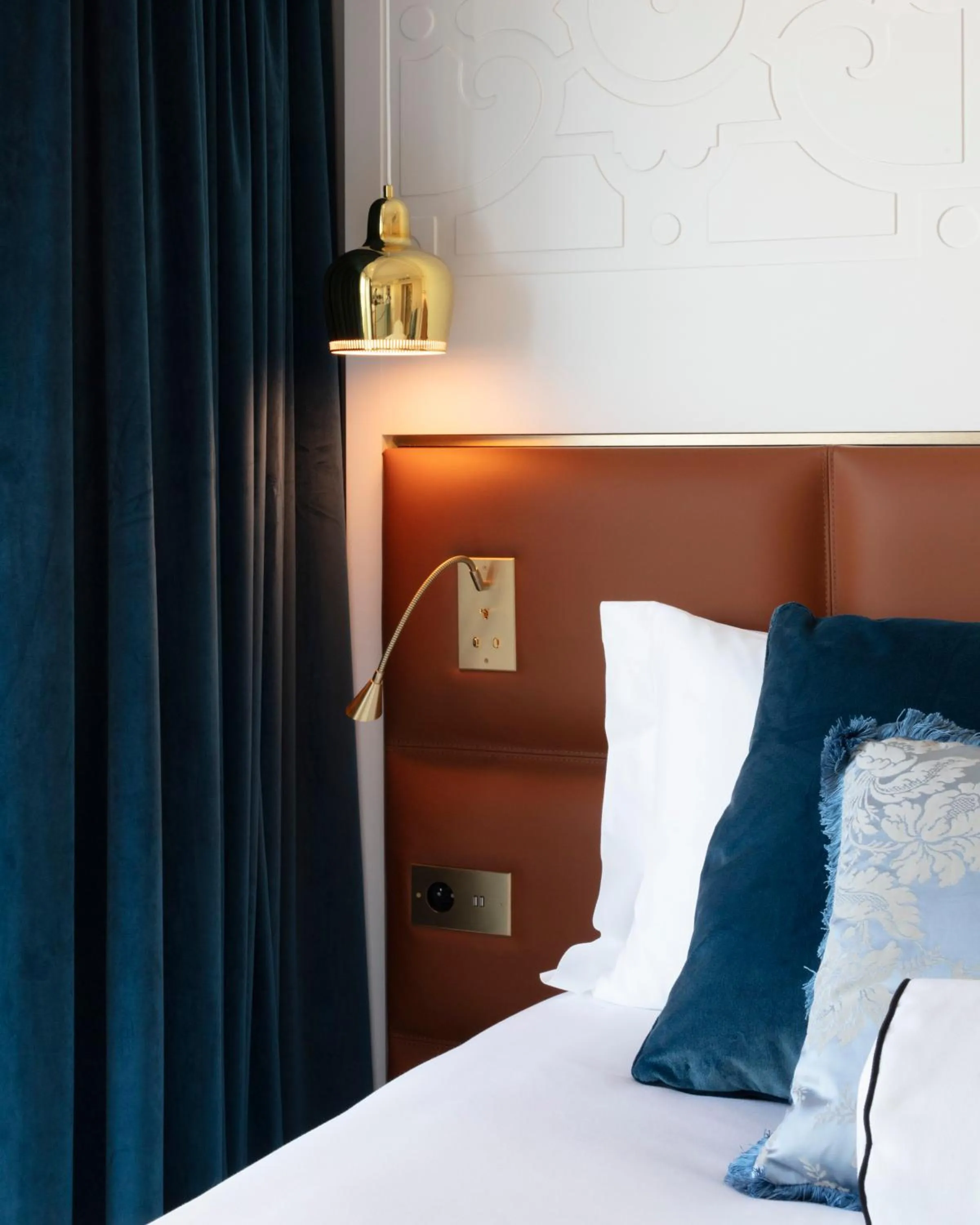 Decorative detail, Bed in Hotel Bowmann