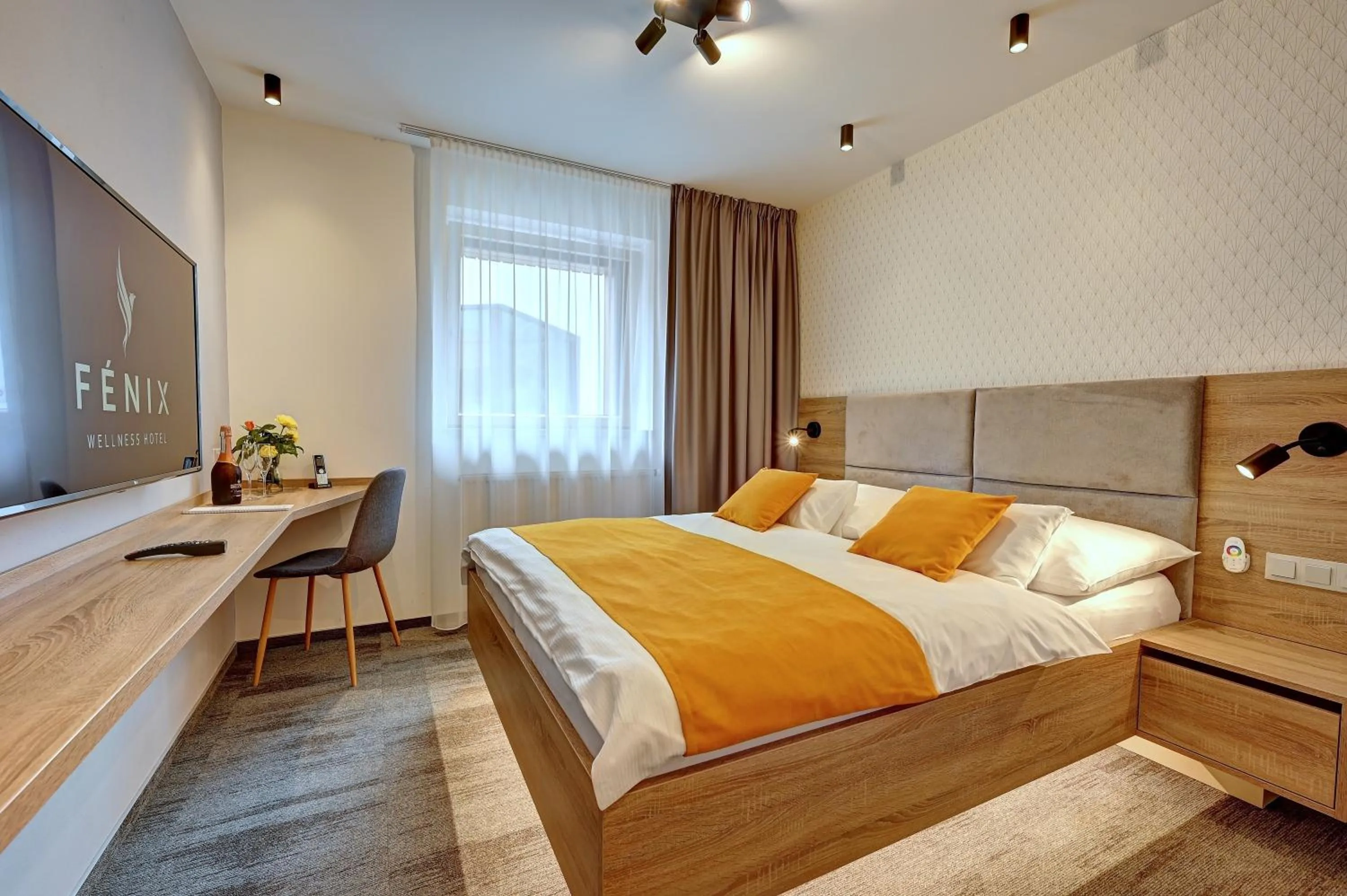 Bedroom, Bed in Wellness Hotel Fénix