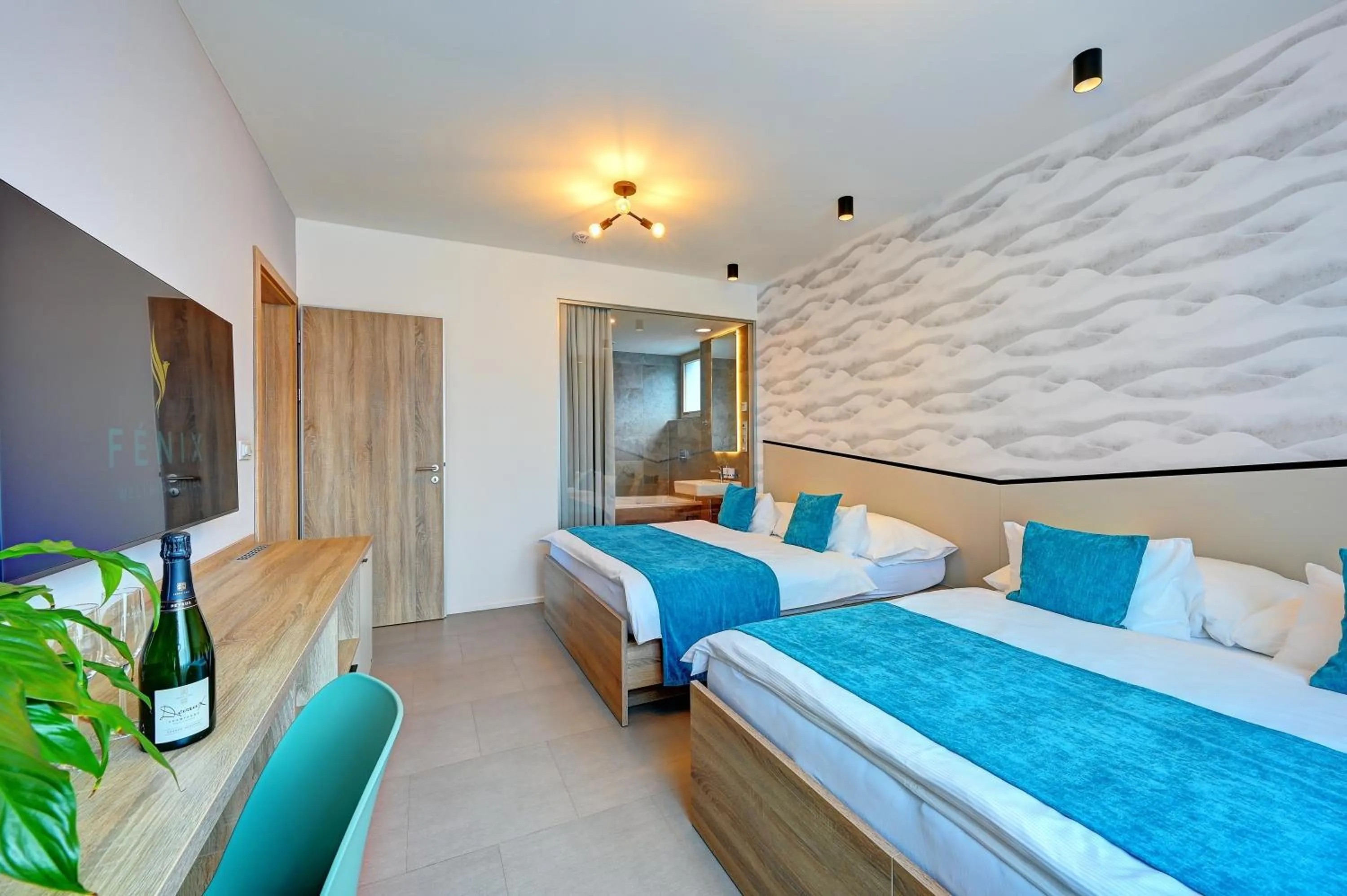 Bed in Wellness Hotel Fénix