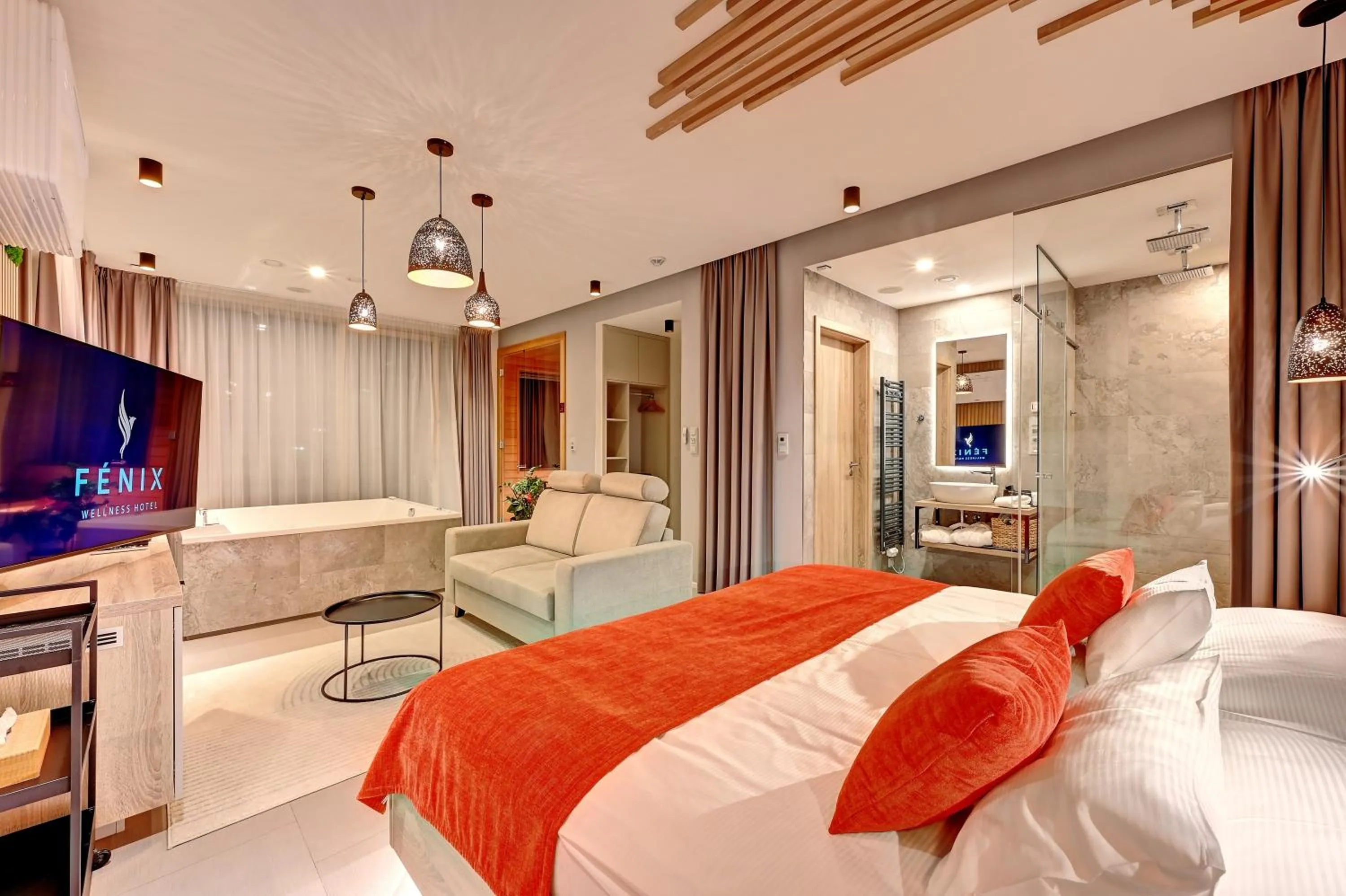 Bed in Wellness Hotel Fénix