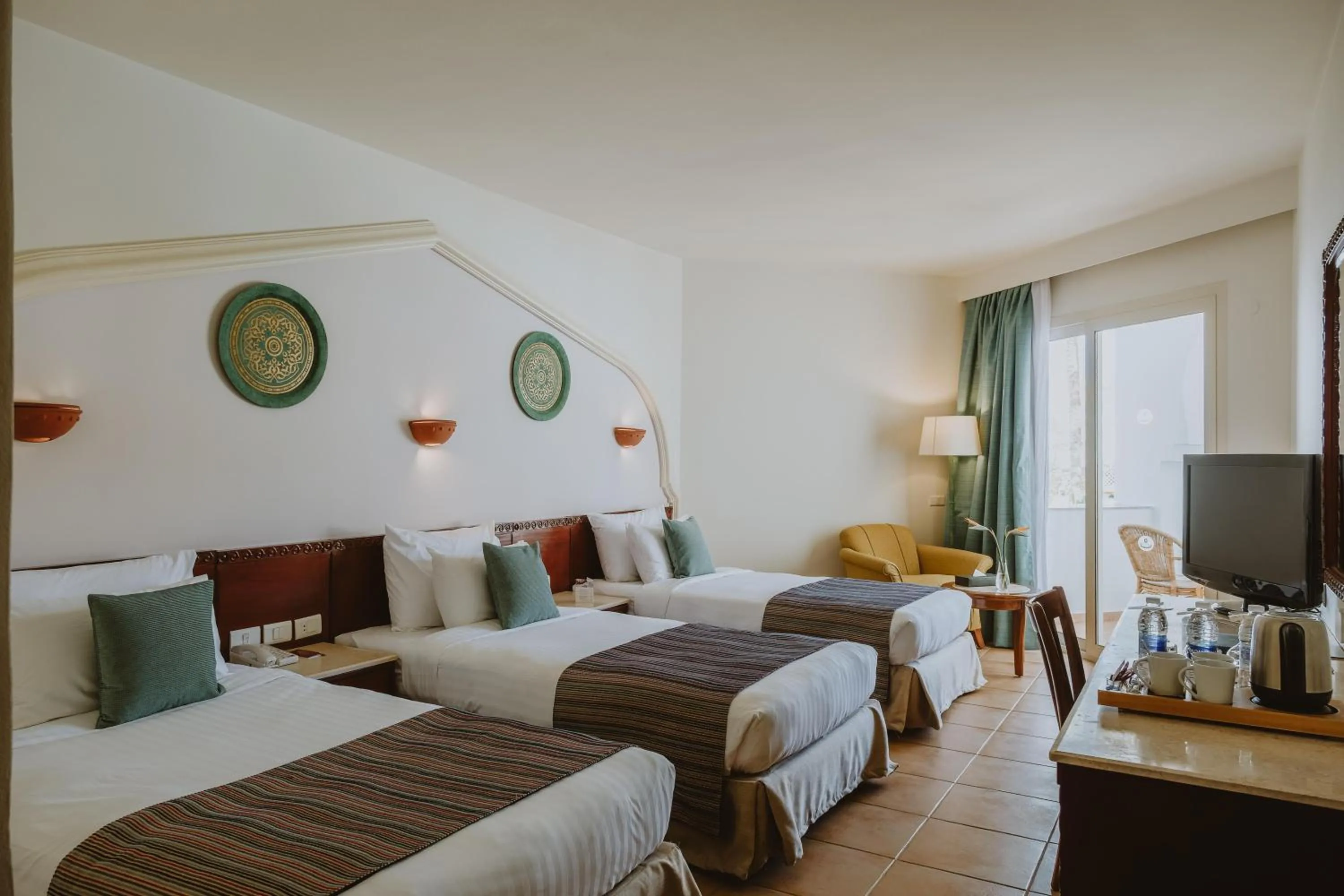 View (from property/room), Bed in Baron Palms Adults Friendly Only 16 years plus Boutique Hotel Style