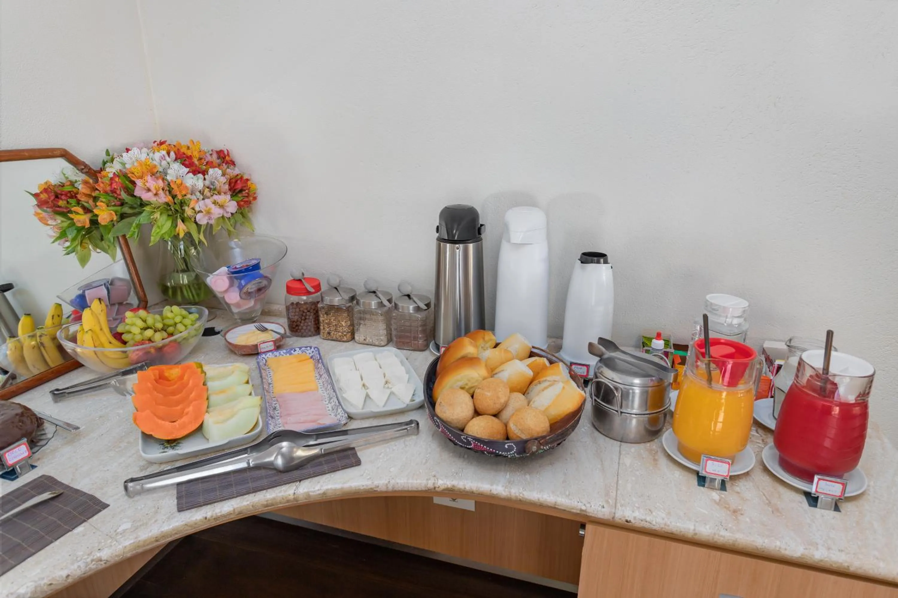 Buffet breakfast in Pousada Golf Village