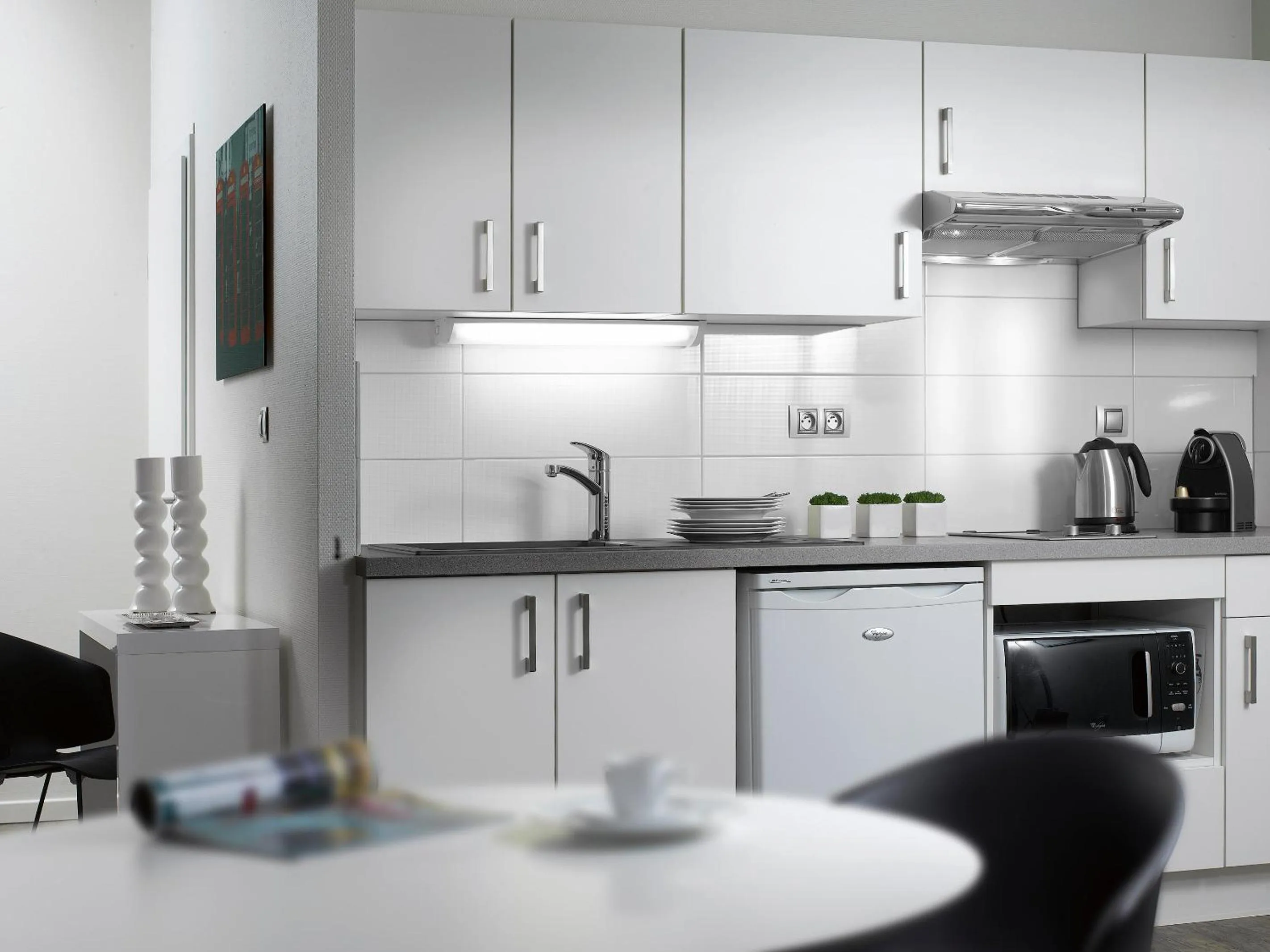 Kitchen or kitchenette in Appartements Le 32