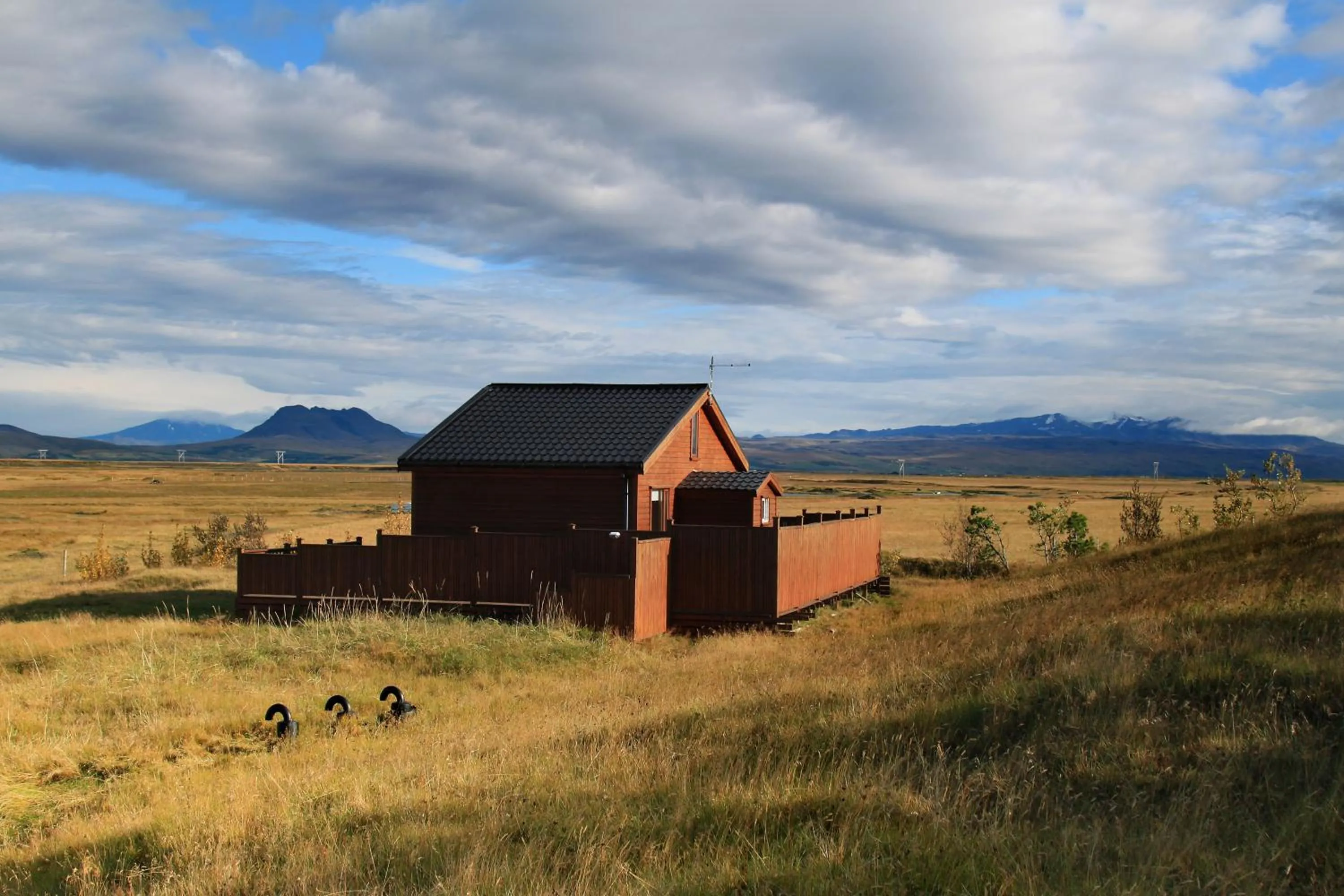 Mountain view in Cozy Cottage by Stay in Iceland