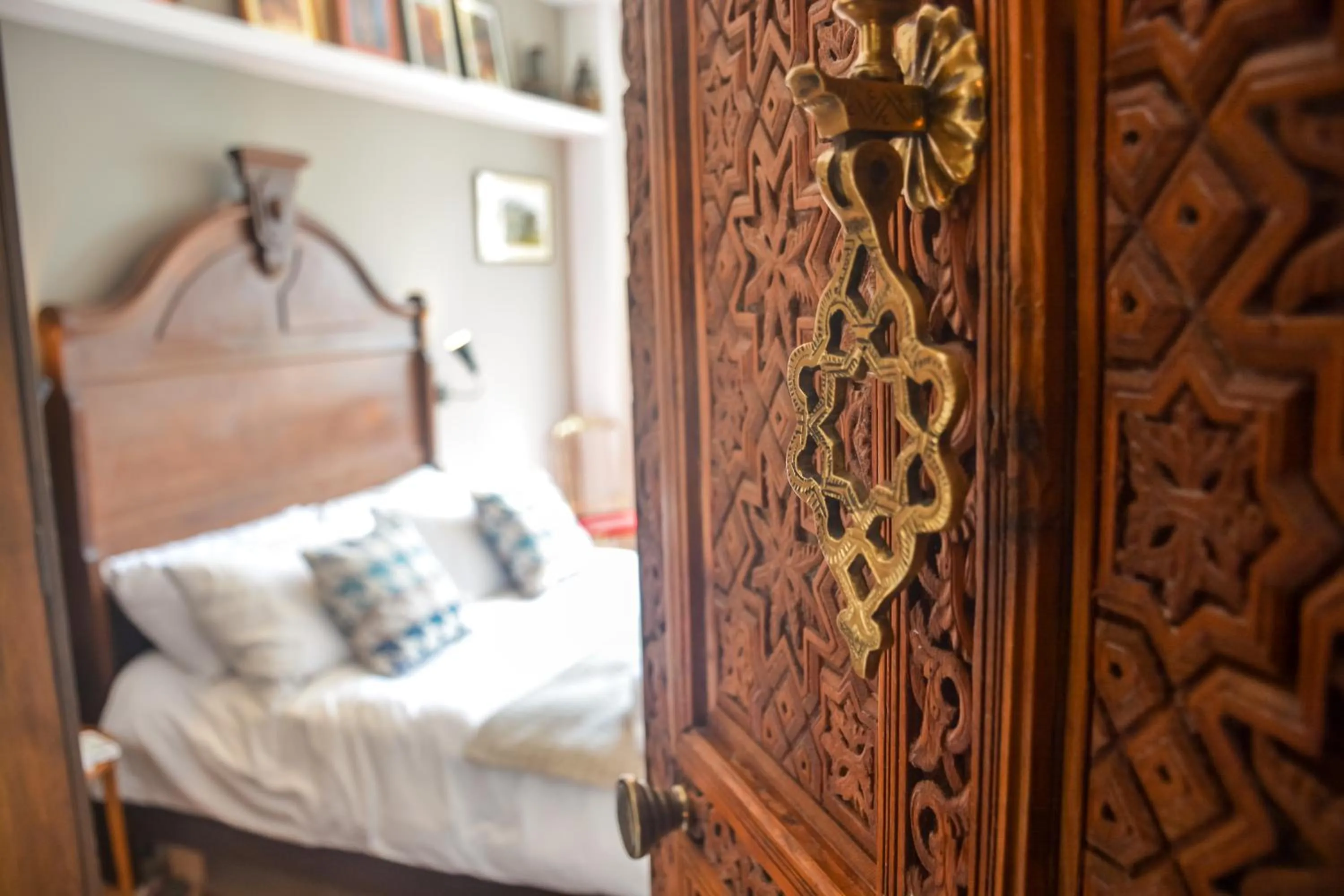 Bed in Appartement moderne moroccan/African décoration