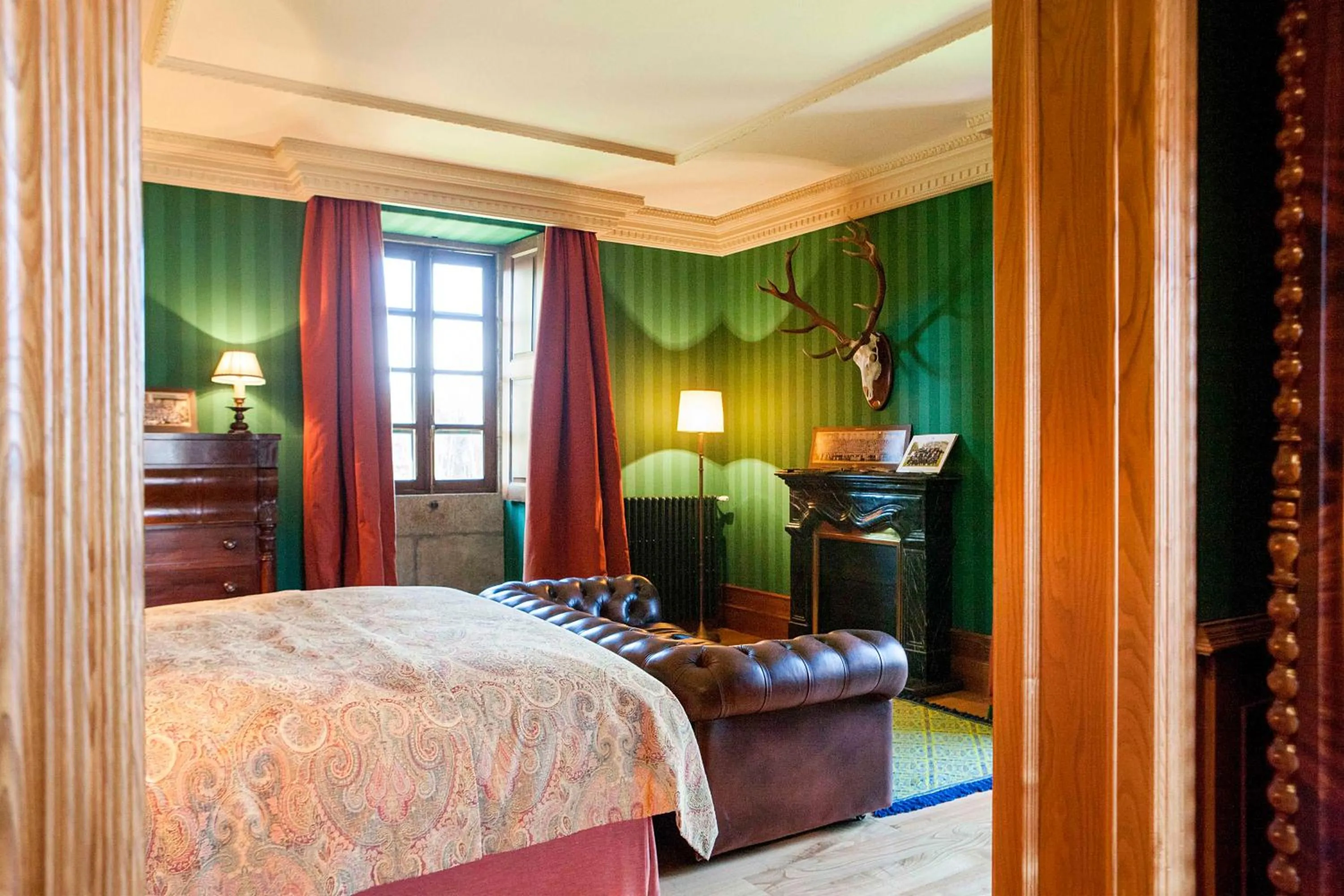 Bed in Pazo de Brandeso & Country Club