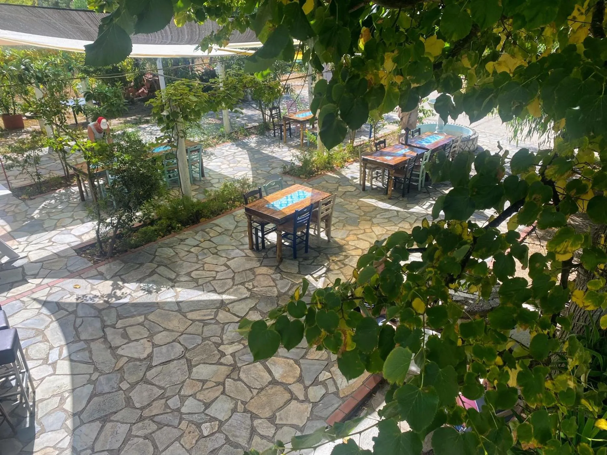Patio in Blue Bay Beach Hotel