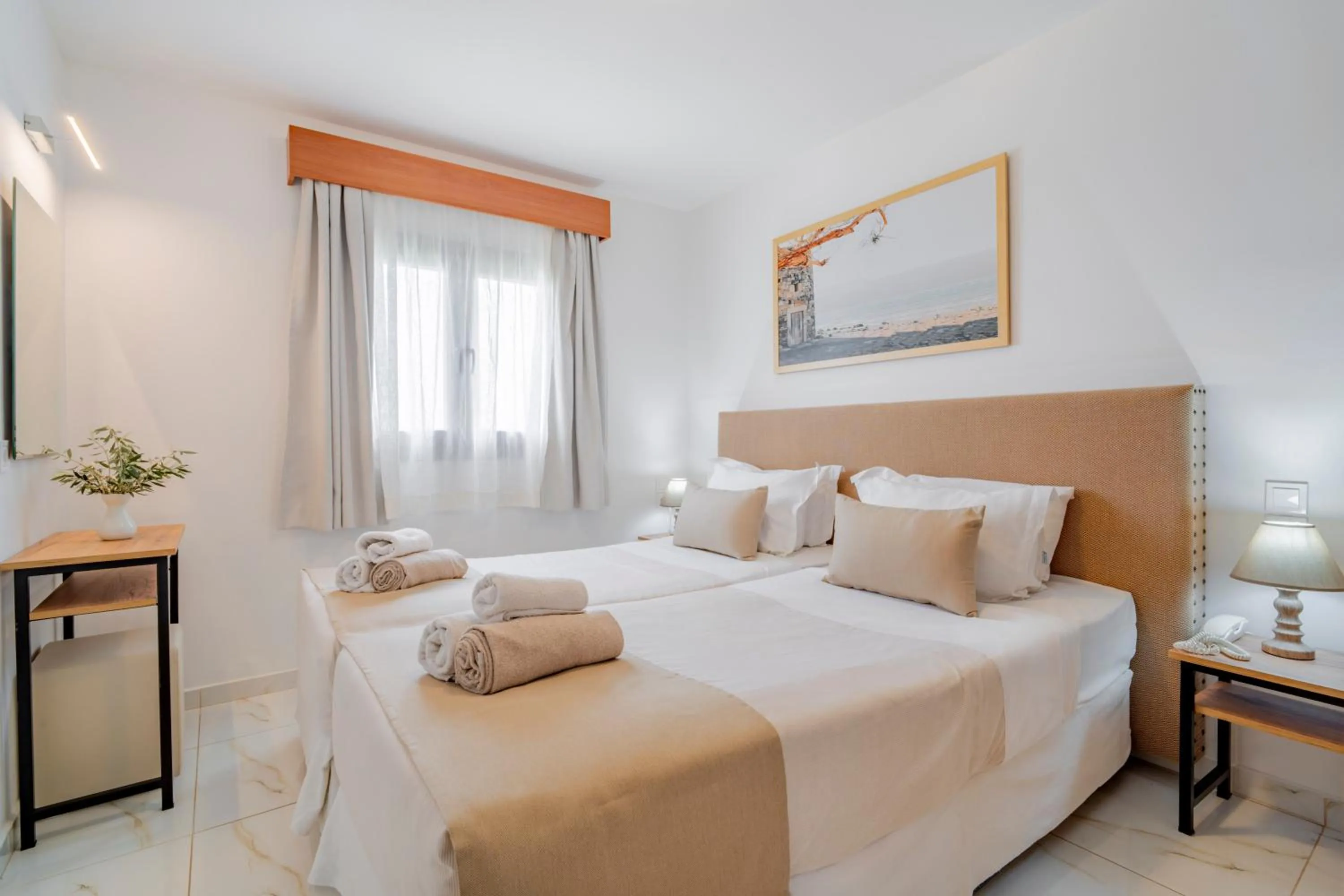 Bed in Elounda Residence Resort & Waterpark