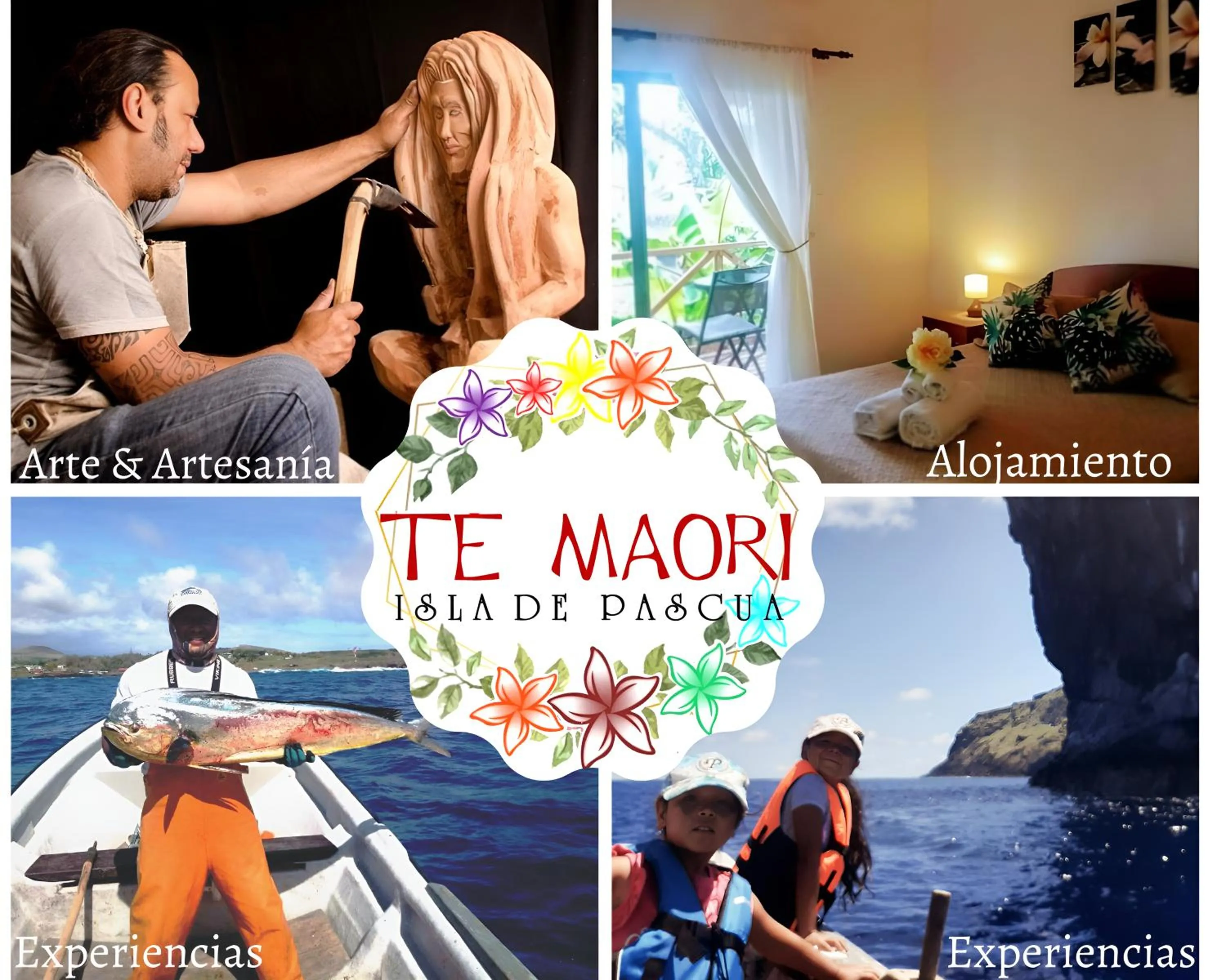 People in Cabañas Te Maori