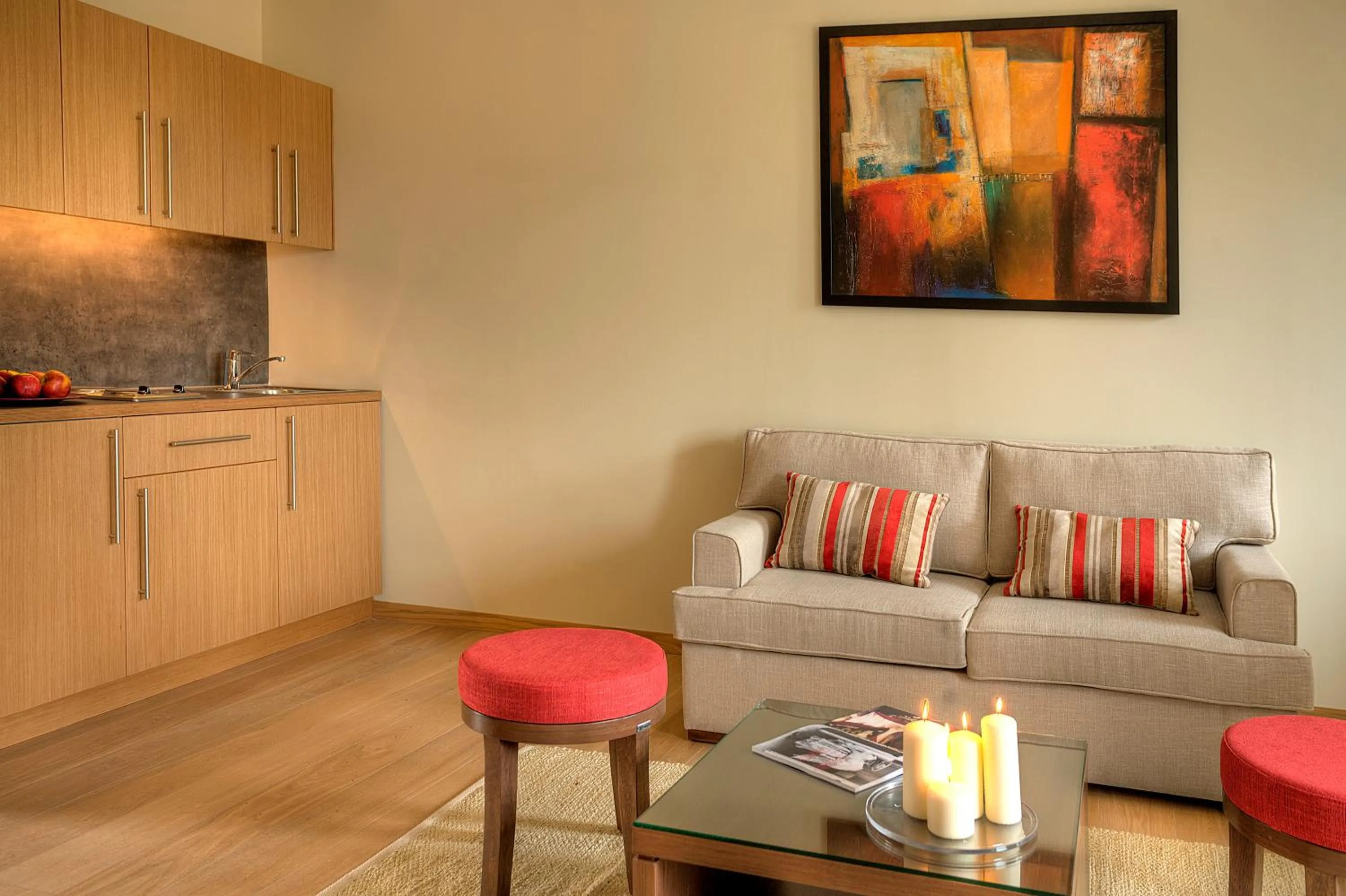 Living room in Euphoria Club Hotel